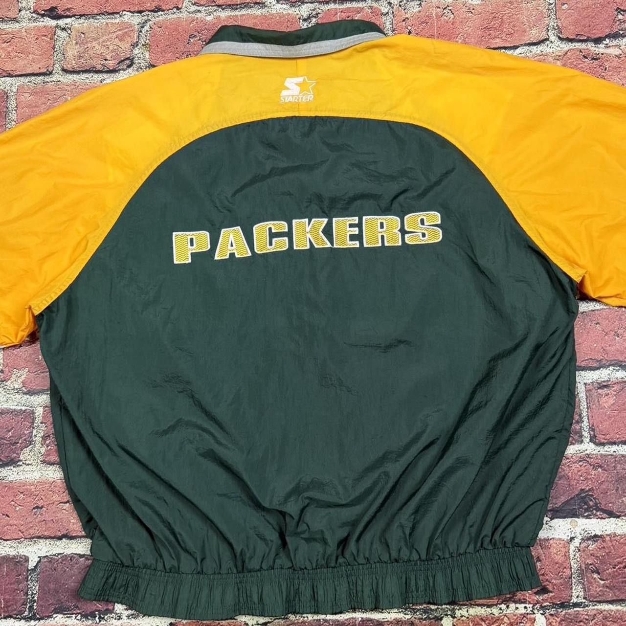 Starter Vintage Starter Green Bay Packers Zip Up Windbreaker Jacket Size US XL / EU 56 / 4 - 4 Thumbnail