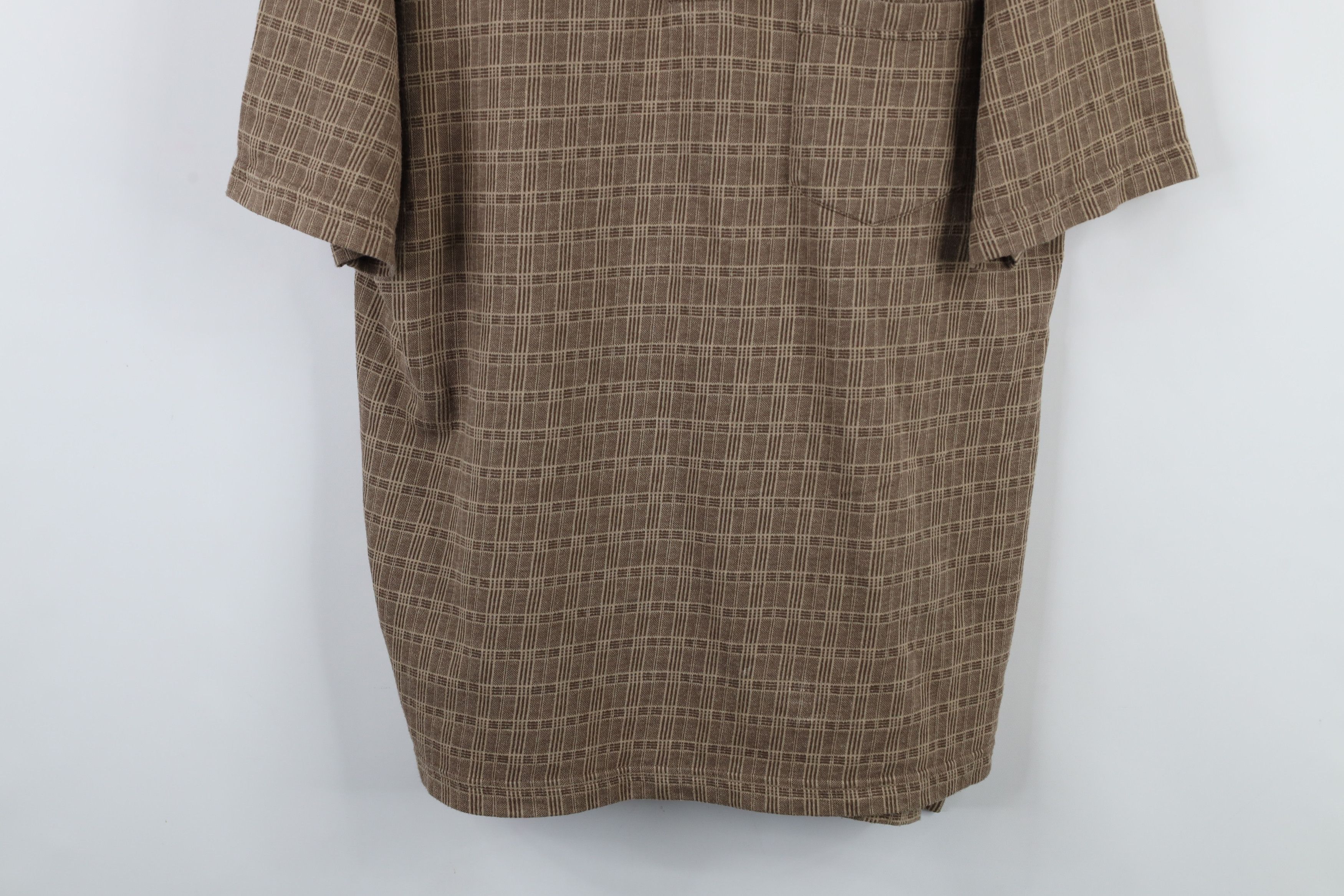 Vintage Vintage 90s Streetwear Checkered Knit Collared Polo Shirt Size US L / EU 52-54 / 3 - 3 Thumbnail