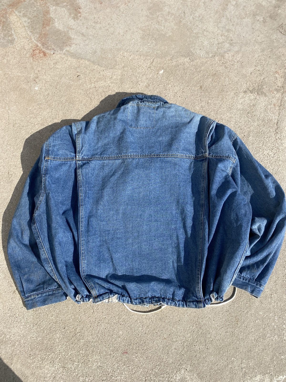 Vintage Vintage Y2k Denim Oversized Jacket Size US L / EU 52-54 / 3 - 3 Thumbnail