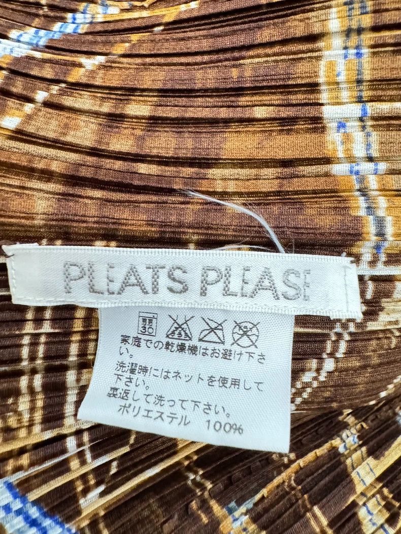 Issey Miyake Issey Miyake size:3 Brown roller coaster short-sleeved shi Size M / US 6-8 / IT 42-44 - 6 Thumbnail