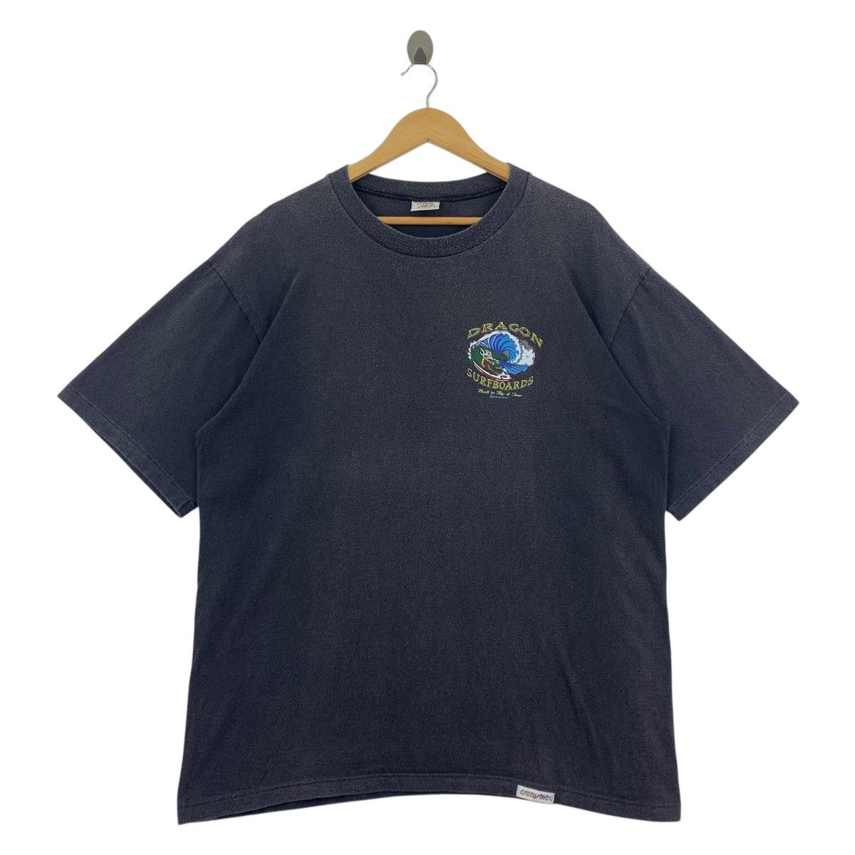 Vintage Vintage DRAGON SURFBOARDS Back hit printed crazy shirt tee Size US XL / EU 56 / 4 - 2 Thumbnail