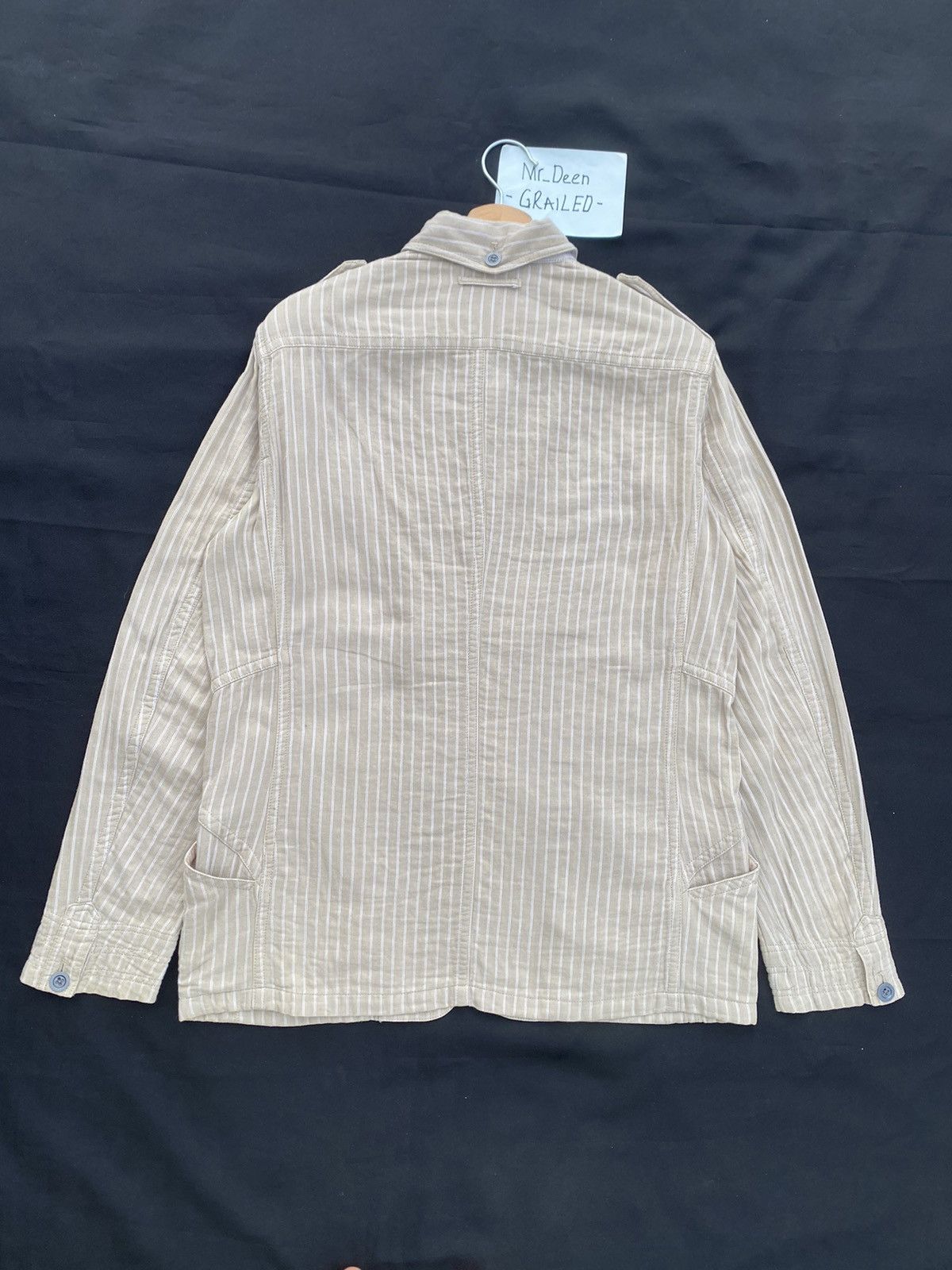 Jean Paul Gaultier Rare Vintage Jean Paul Gaultier JPG Stripes Cotton Jacket Size US M / EU 48-50 / 2 - 18 Thumbnail