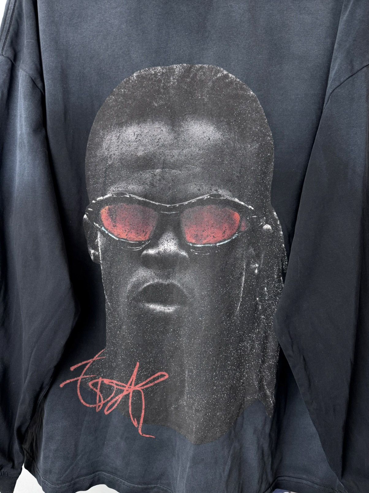 Band Tees Vintage Edgar Davids Face Big Print Longsleeve T Shirt Size US L / EU 52-54 / 3 - 3 Thumbnail