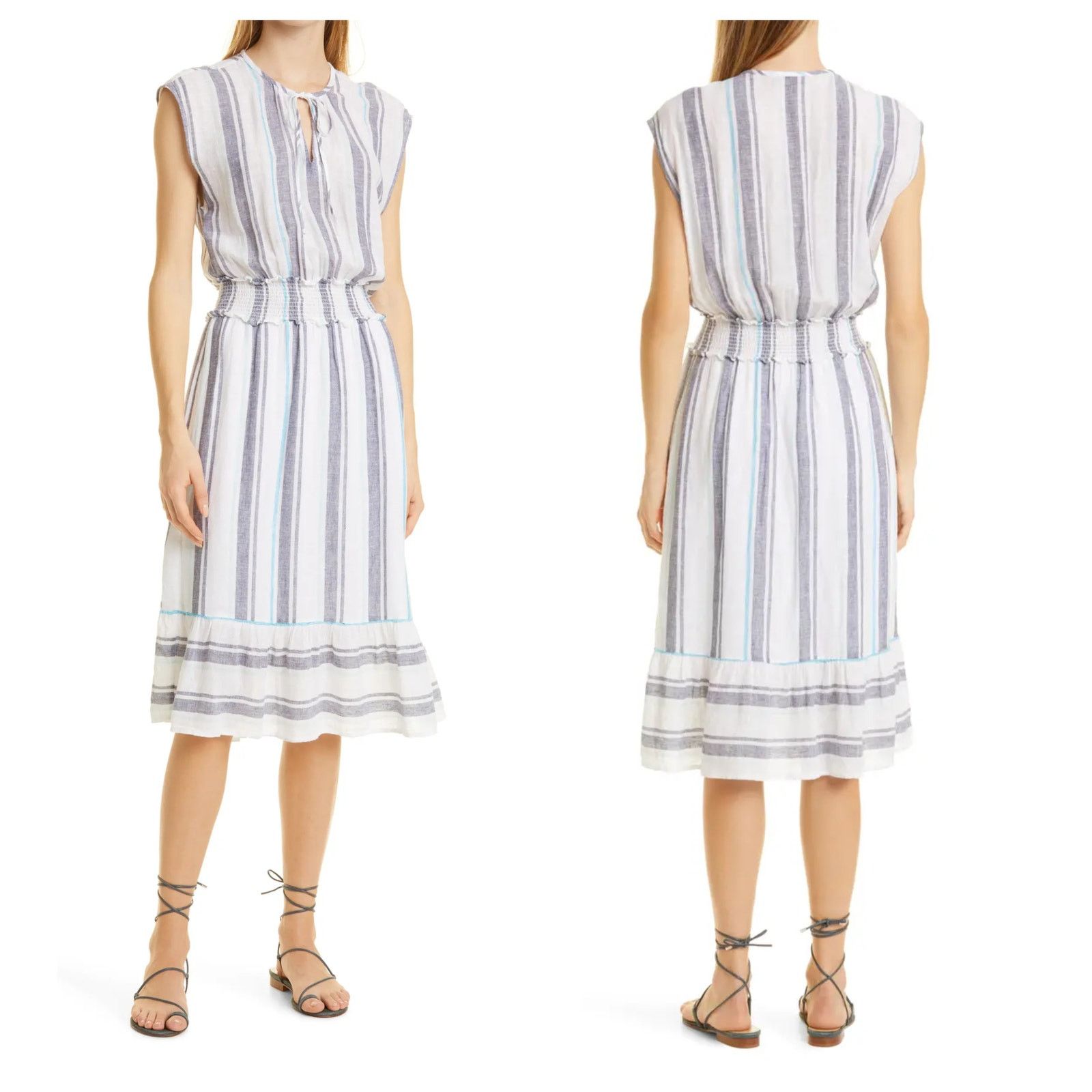 Rails RAILS Ashlyn Stripe Smocked Waist Dress Size XL Size XL / US 12-14 / IT 48-50 - 9 Thumbnail