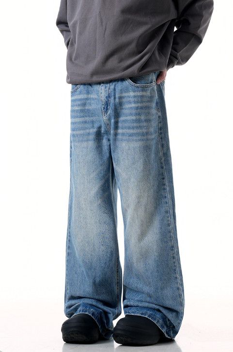 Jean American retro washed men's cleanfit flared jeans Size US 32 / EU 48 - 2 Thumbnail