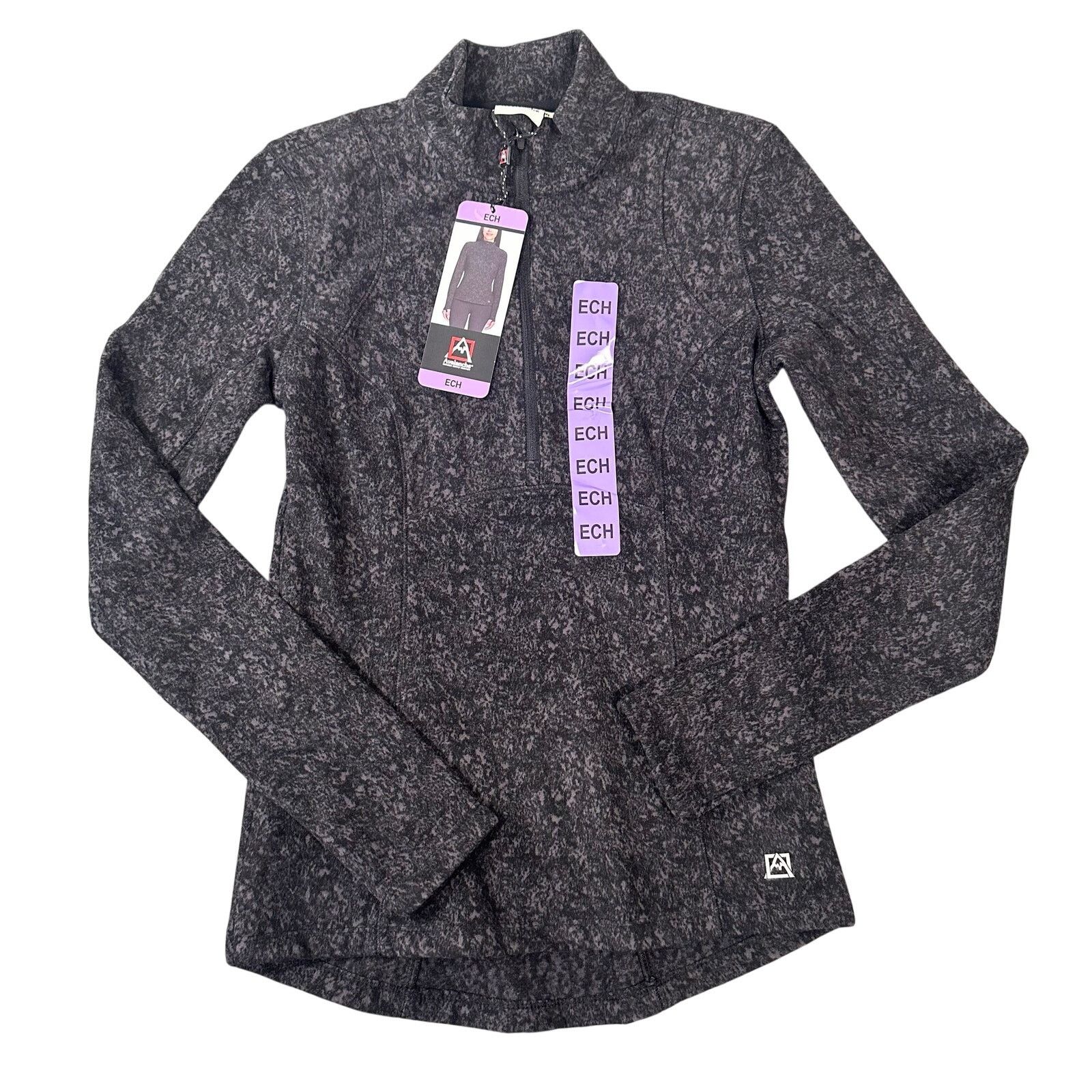 Avalanche Avalanche Quarter-Zip Marled Fleece Pullover Sweater Size XS Size XS / US 0-2 / IT 36-38 - 1 Thumbnail