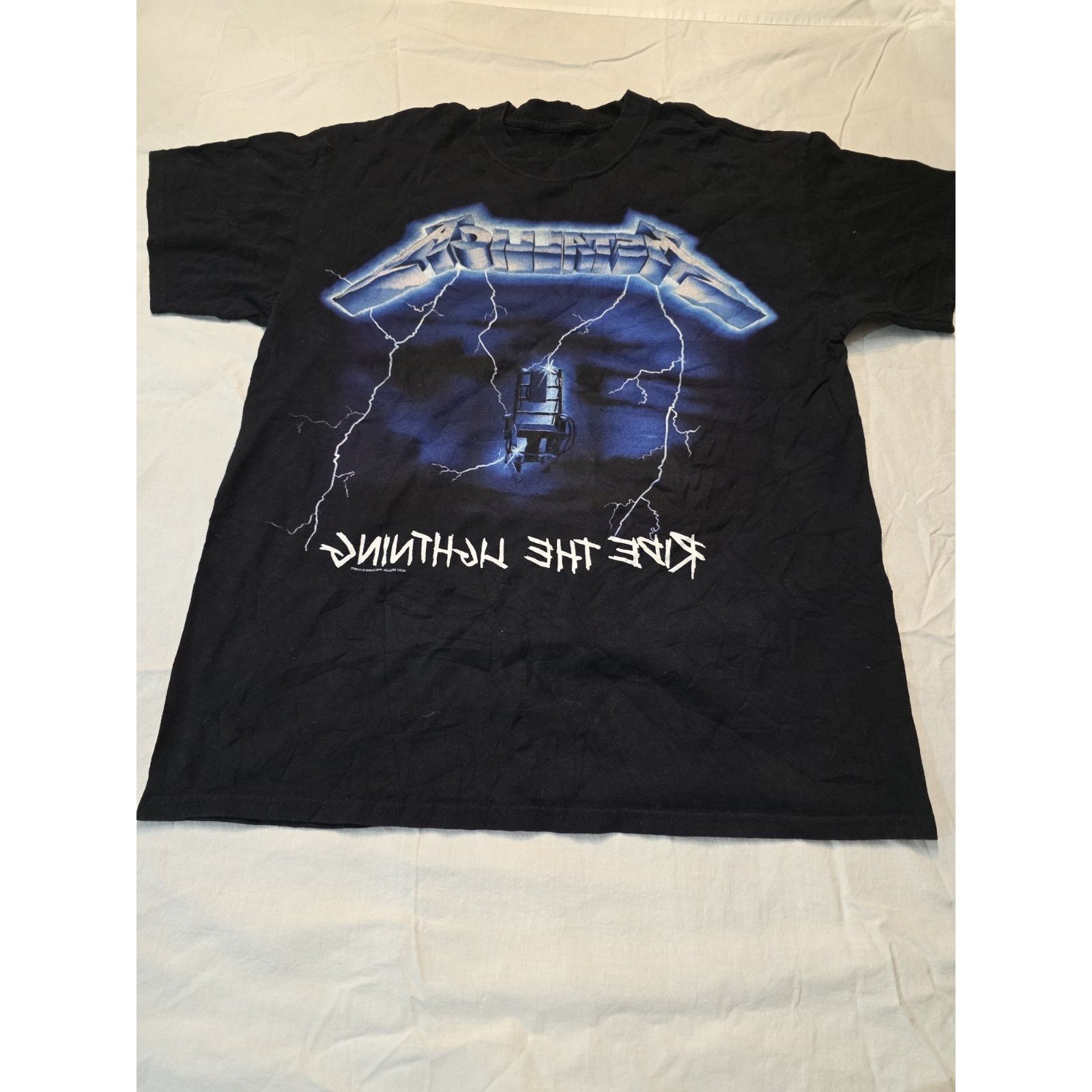 Gildan Metalica 2017 Ride the Lightning Tour T-Shirt Men's Large Size US L / EU 52-54 / 3 - 1 Thumbnail