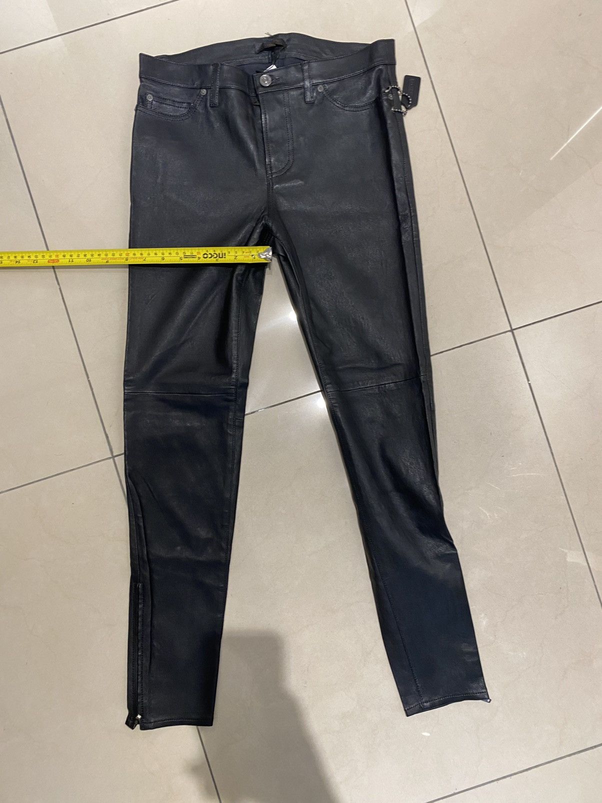 Coach Coach stretch Leather Pants Size 6 Size 28" / US 6 / IT 42 - 13 Thumbnail