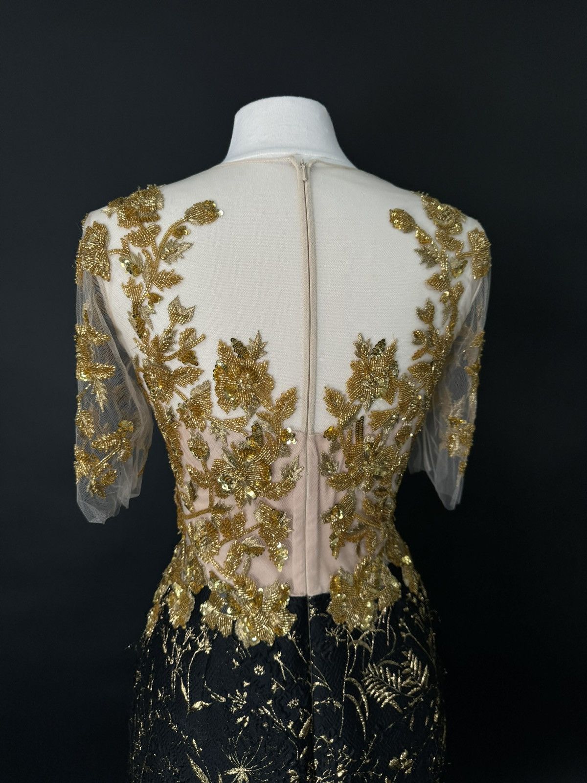 Other Brand New US 10 PAMELLA ROLAND Beaded Embroidered Gown Size L / US 10 / IT 46 - 7 Thumbnail