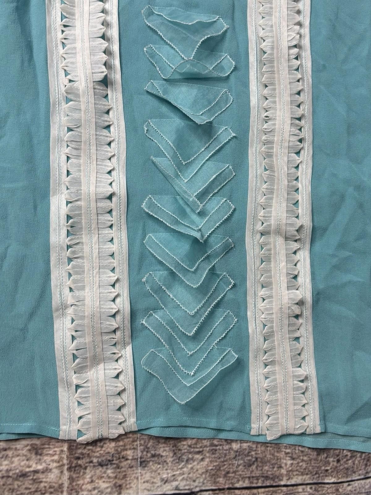 Other Sachin and Babi for Ankasa Top Women's S Silk Ruffle Kimono Size S / US 4 / IT 40 - 7 Thumbnail