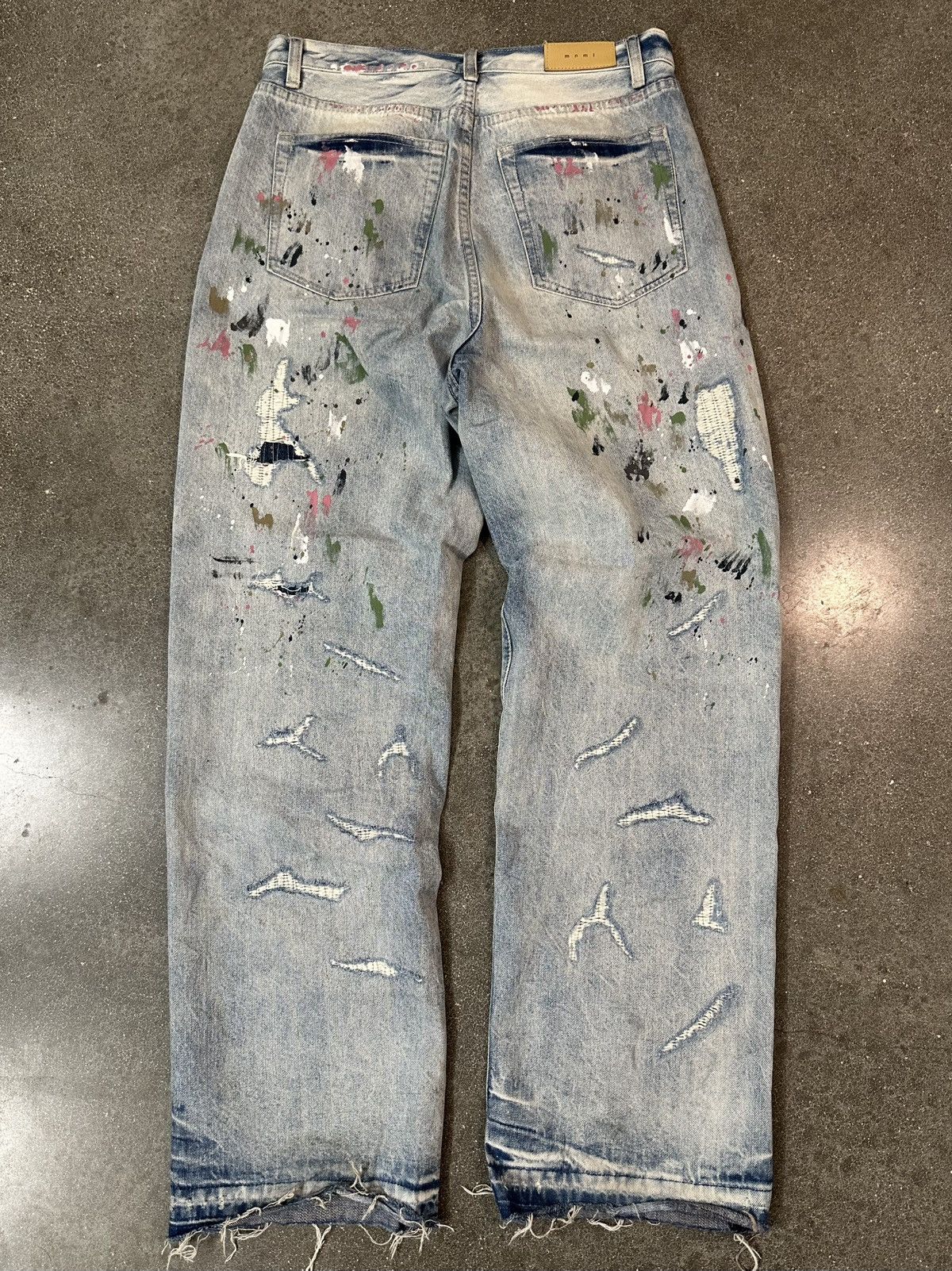 MNML MNML Ultra Baggy Paint Denim Size US 31 - 4 Thumbnail