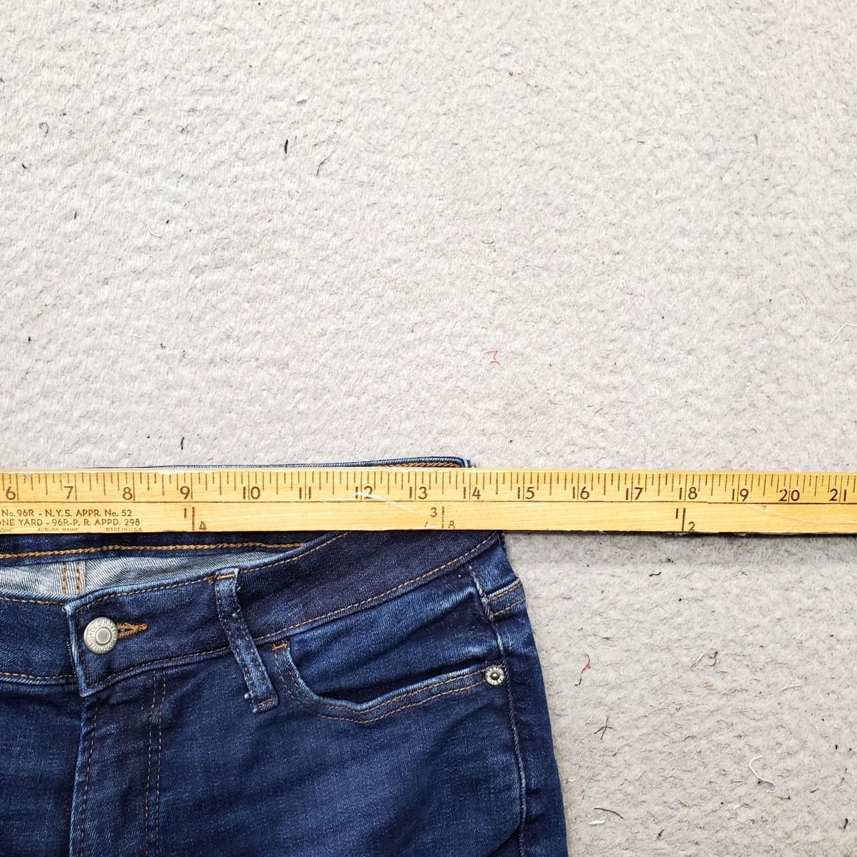 Old Navy Old Navy Jeans Womens 10P Blue Denim Extra High-Rise Rockstar Super-Skinny Leg Jeans Size 32" / US 10 / IT 46 - 6 Thumbnail