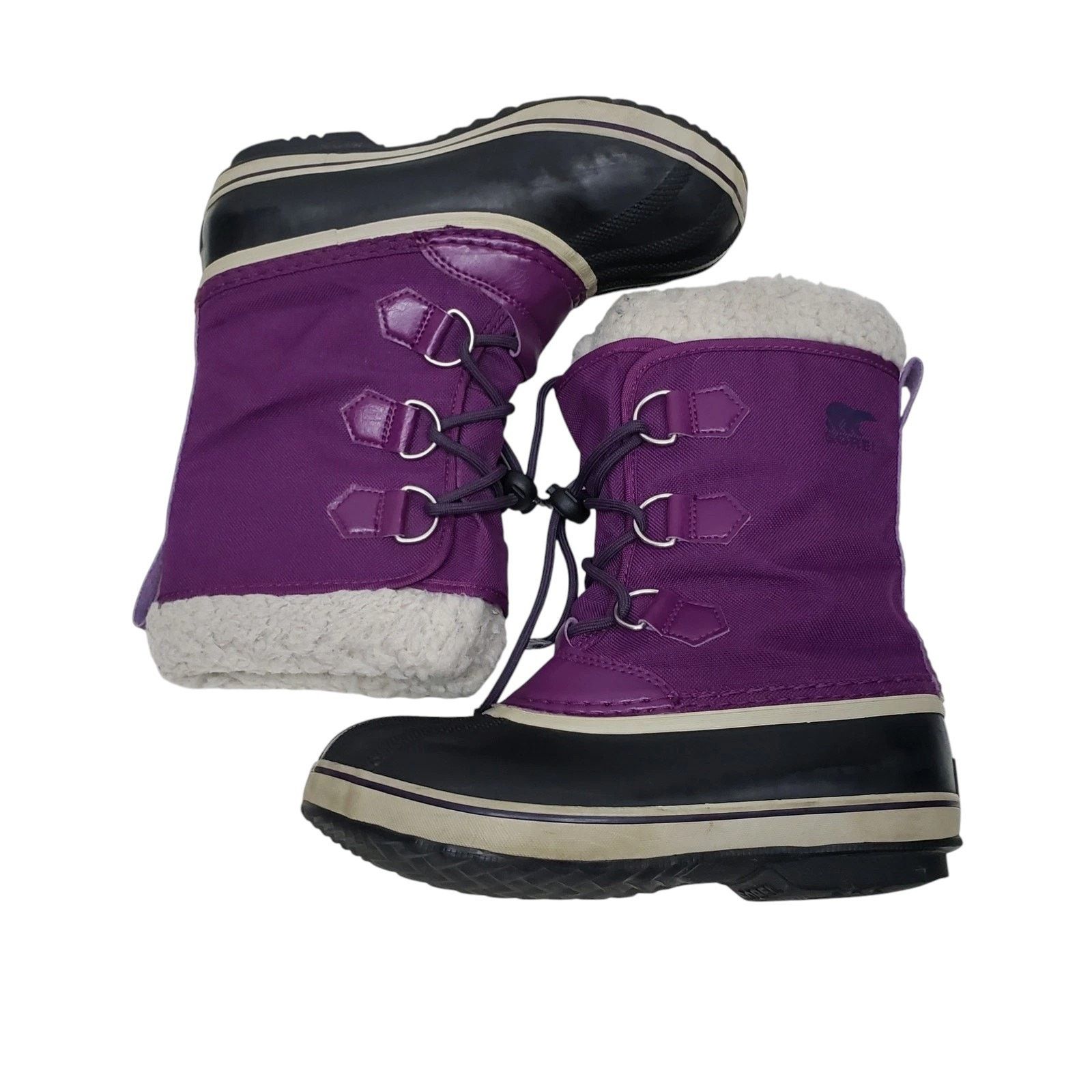 SOREL SOREL Kids' Yoot Pac Waterproof Boots Nylon Canvas Winter 3 Size US 4 / IT 34 - 1 Thumbnail