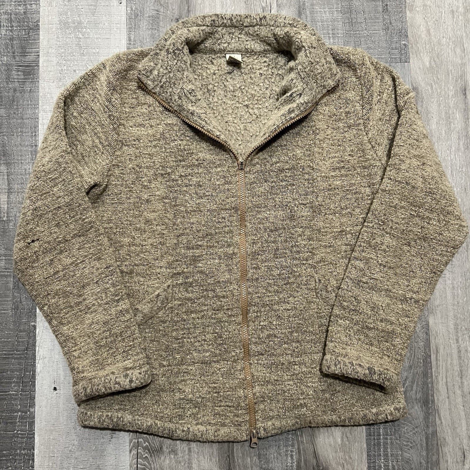 Prana VTG Prana Oatmeal Fleece Full Zip USA Women's Outdoor Jacket Size M / US 6-8 / IT 42-44 - 1 Thumbnail