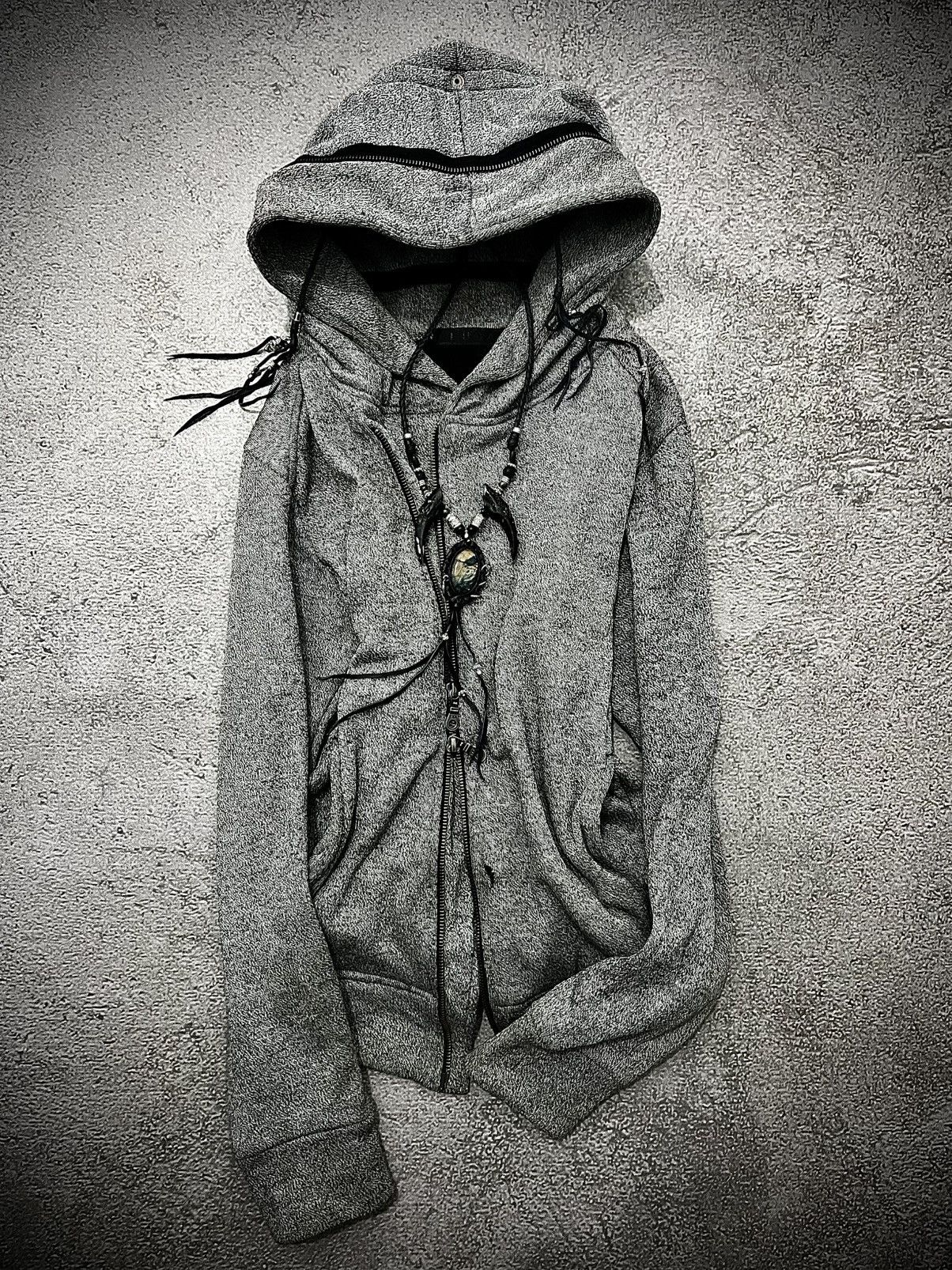 GOSTAR DE FUGA 2000s Fuga Asymmetric Destroy Bono Hood Jakcet Size US M / EU 48-50 / 2 - 2 Thumbnail