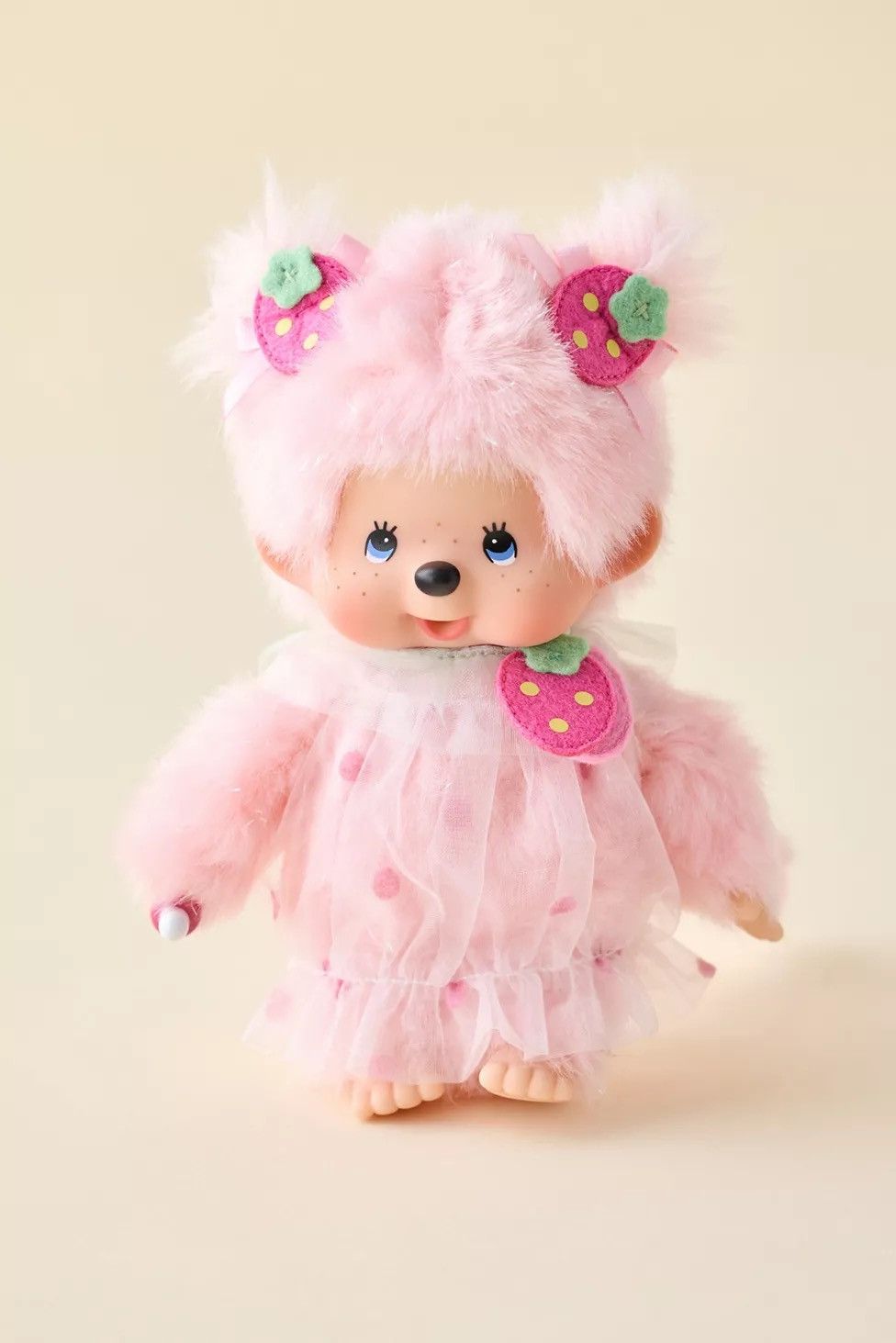 Urban Outfitters Monchhichi Strawberry Animal Costume Plushie Size ONE SIZE - 1 Thumbnail