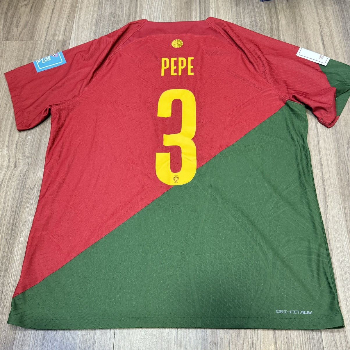 Nike Portugal World Cup 2022 player issue home shirt #3 Pepe Size US XL / EU 56 / 4 - 2 Thumbnail