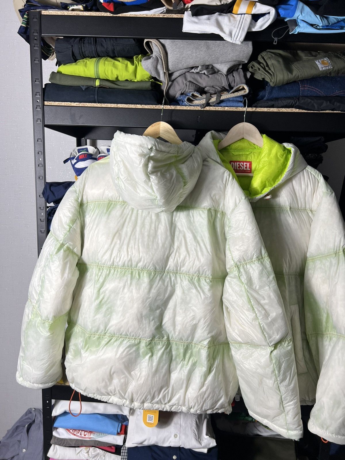 Diesel 🧊 DIESEL Down Puffer Jacket Gradient Baskin Giacca Size 48 Size US L / EU 52-54 / 3 - 9 Thumbnail