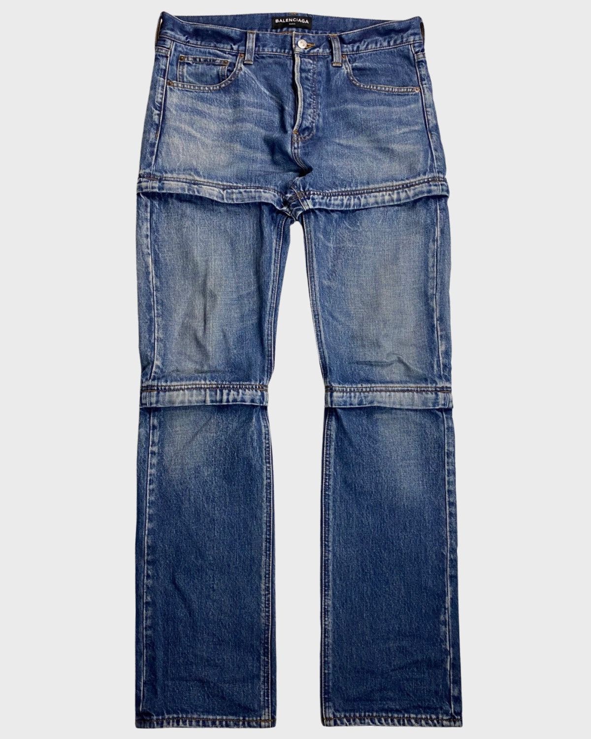 Balenciaga SS18 Convertible Zipper Leather Jeans | Grailed