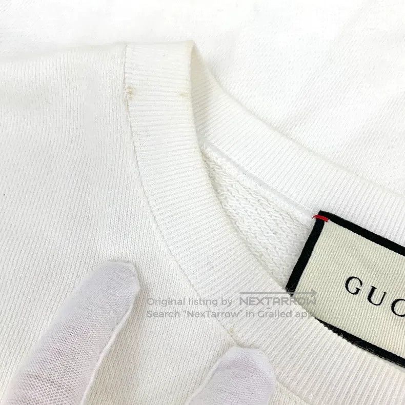Gucci Gucci White logo letter net photo embroidered cotton round Size US S / EU 44-46 / 1 - 9 Thumbnail
