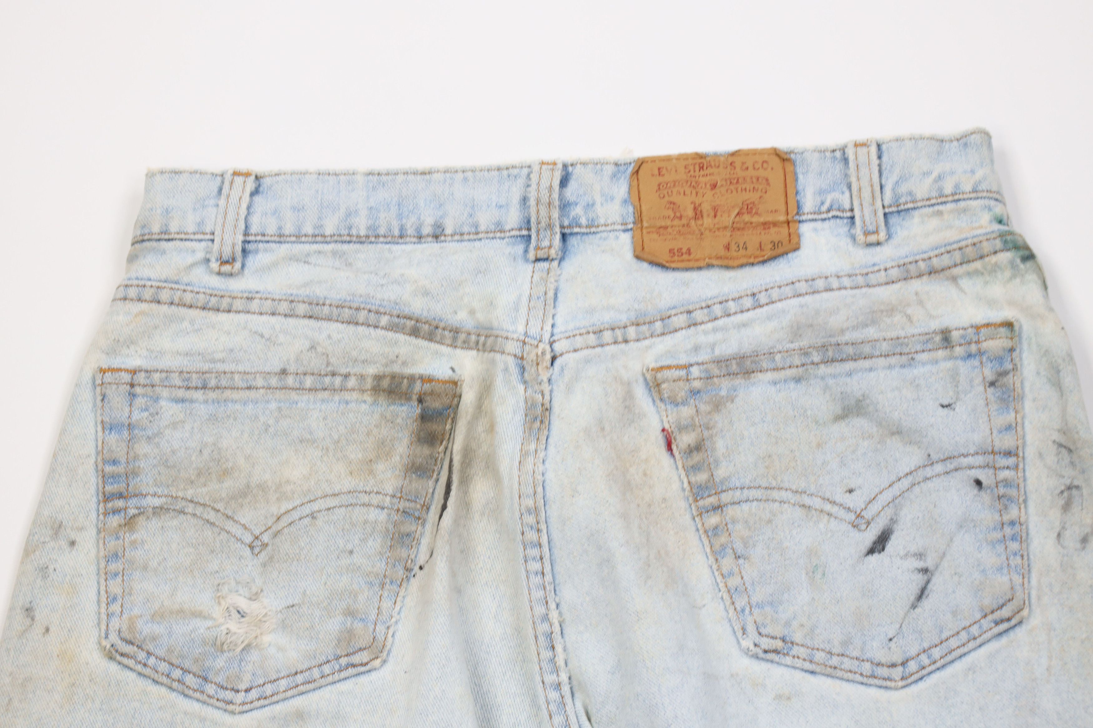 Levi's Vintage 90s Levis 554 Relaxed Fit Denim Jeans Blue USA Size US 34 / EU 50 - 13 Thumbnail
