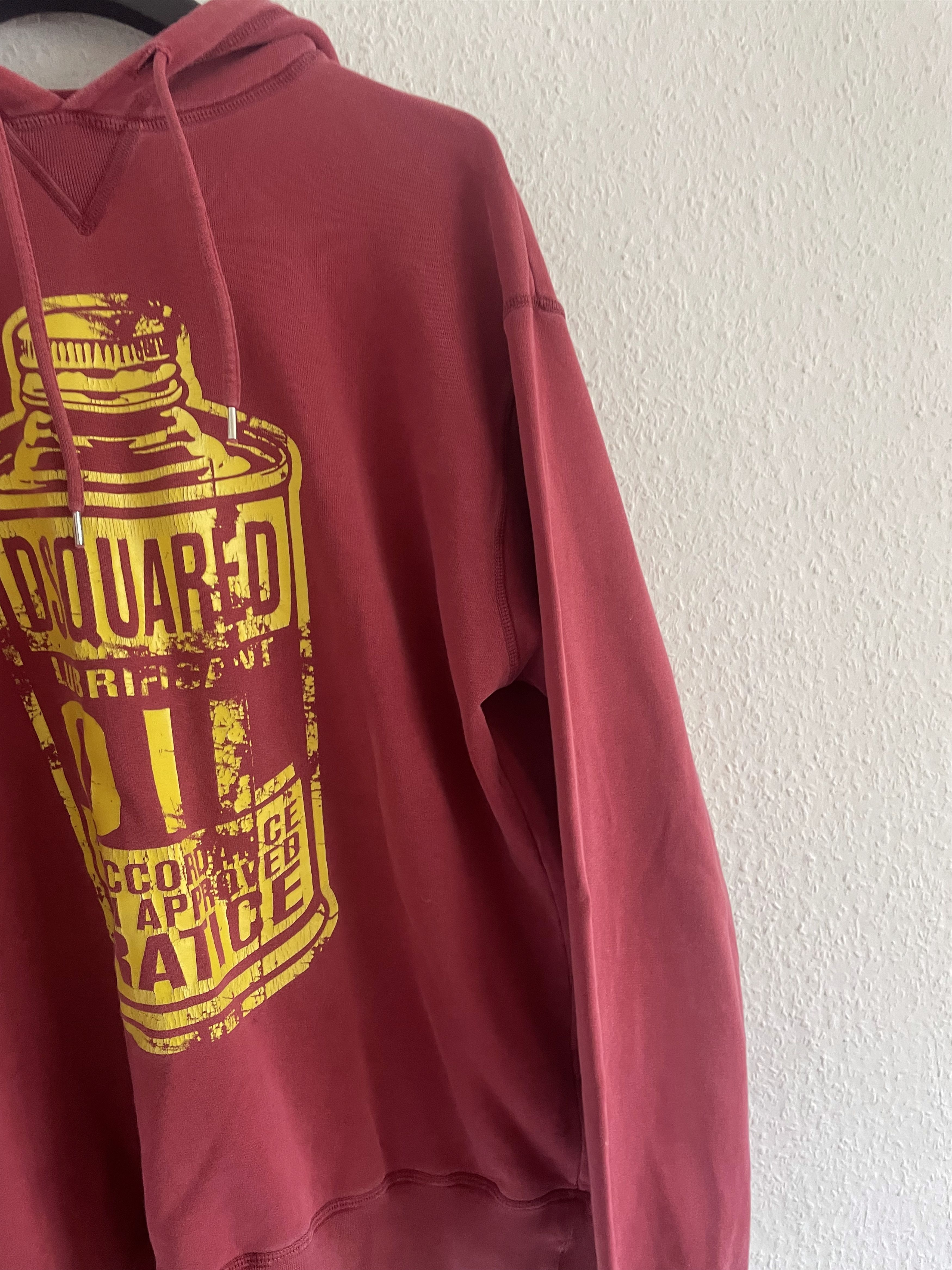 Dsquared2 Lubricant Oil Graphic Hoodie FW12 Size US XL / EU 56 / 4 - 5 Thumbnail