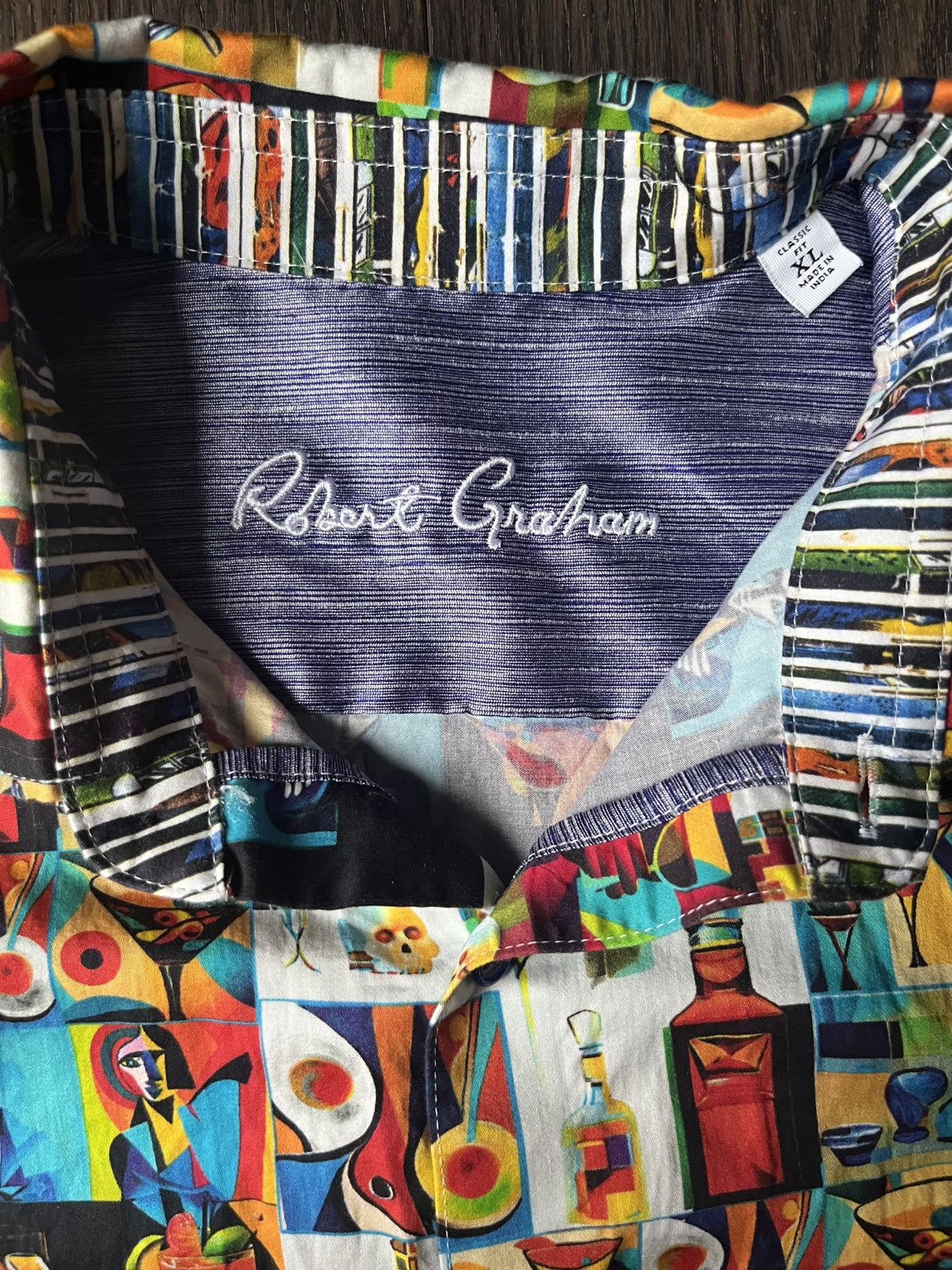 Designer × Robert Graham Rare Robert Graham Button Down Shirt Size US XL / EU 56 / 4 - 2 Thumbnail