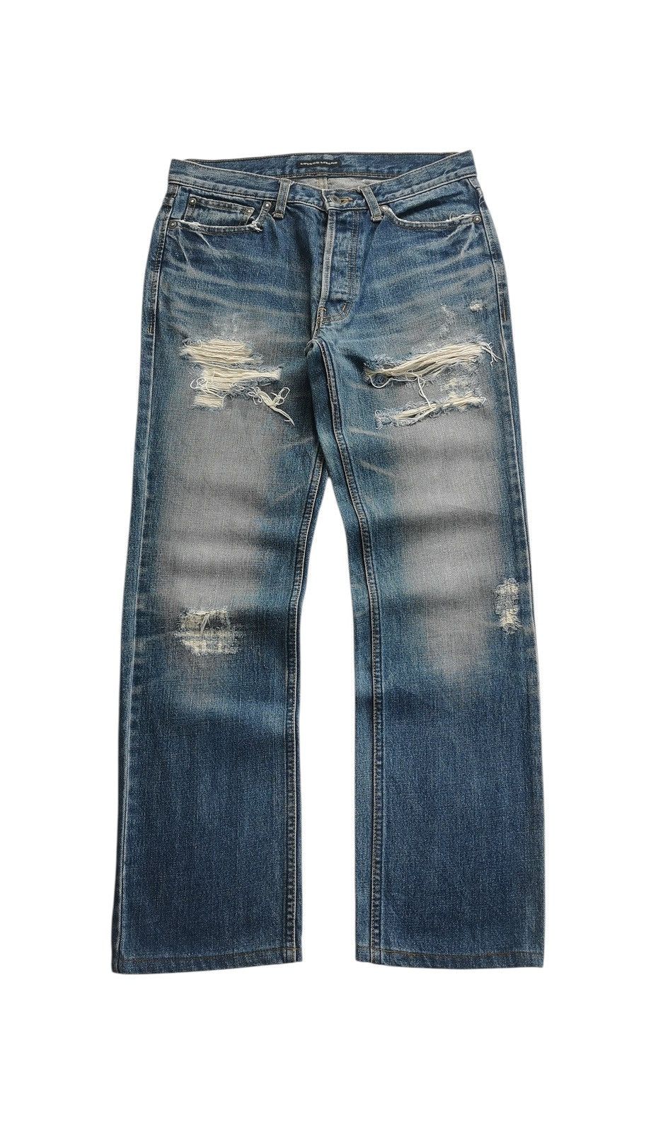 Lounge Lizard Avantgarde Lounge Lizard Clawmark Distressed Jeans LGB🟦A869🟦 Size US 30 / EU 46 - 1 Thumbnail
