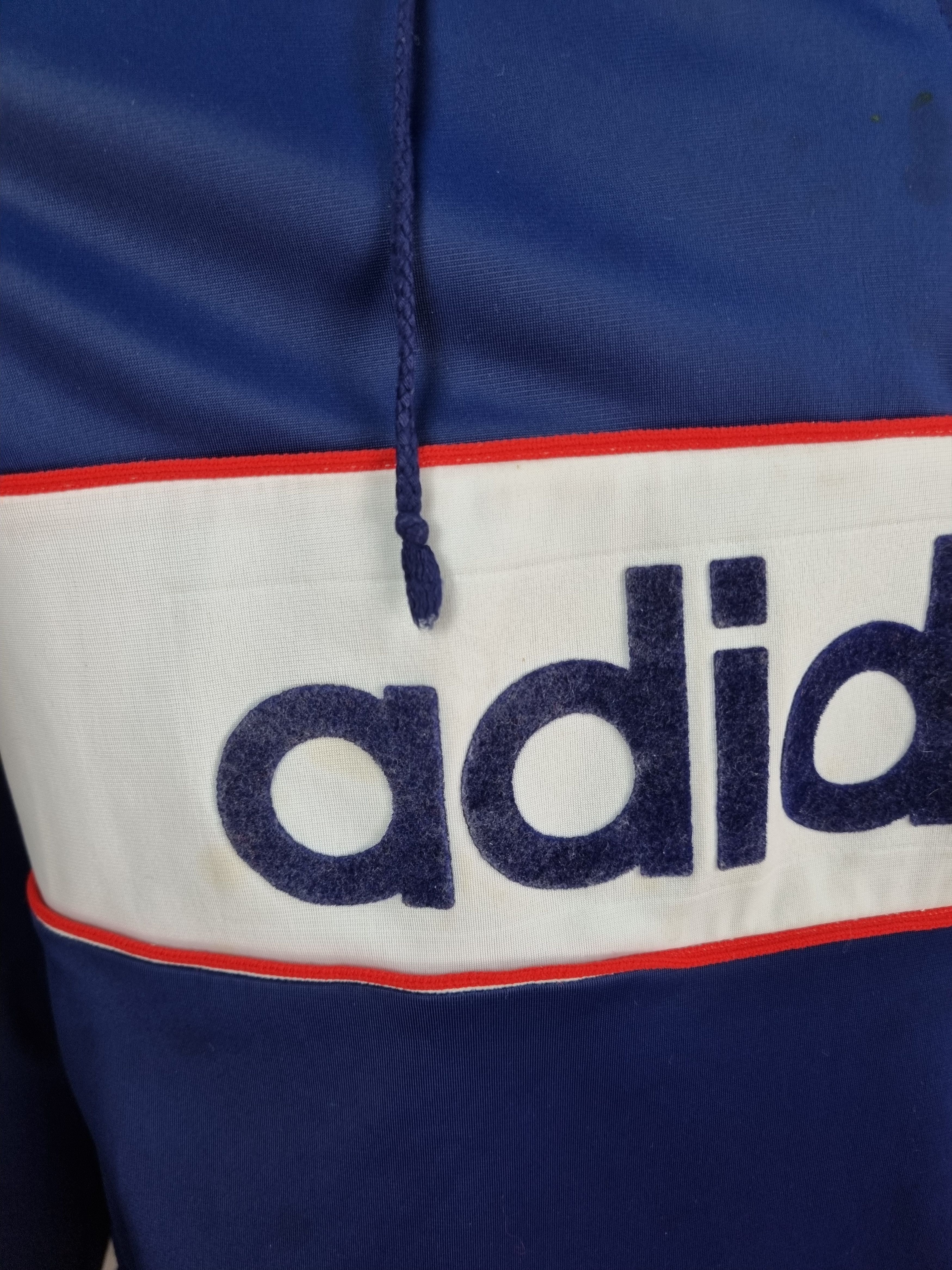 Adidas × Vintage 80s Adidas Vintage Big Flower Logo Hoodie Size US M / EU 48-50 / 2 - 10 Thumbnail