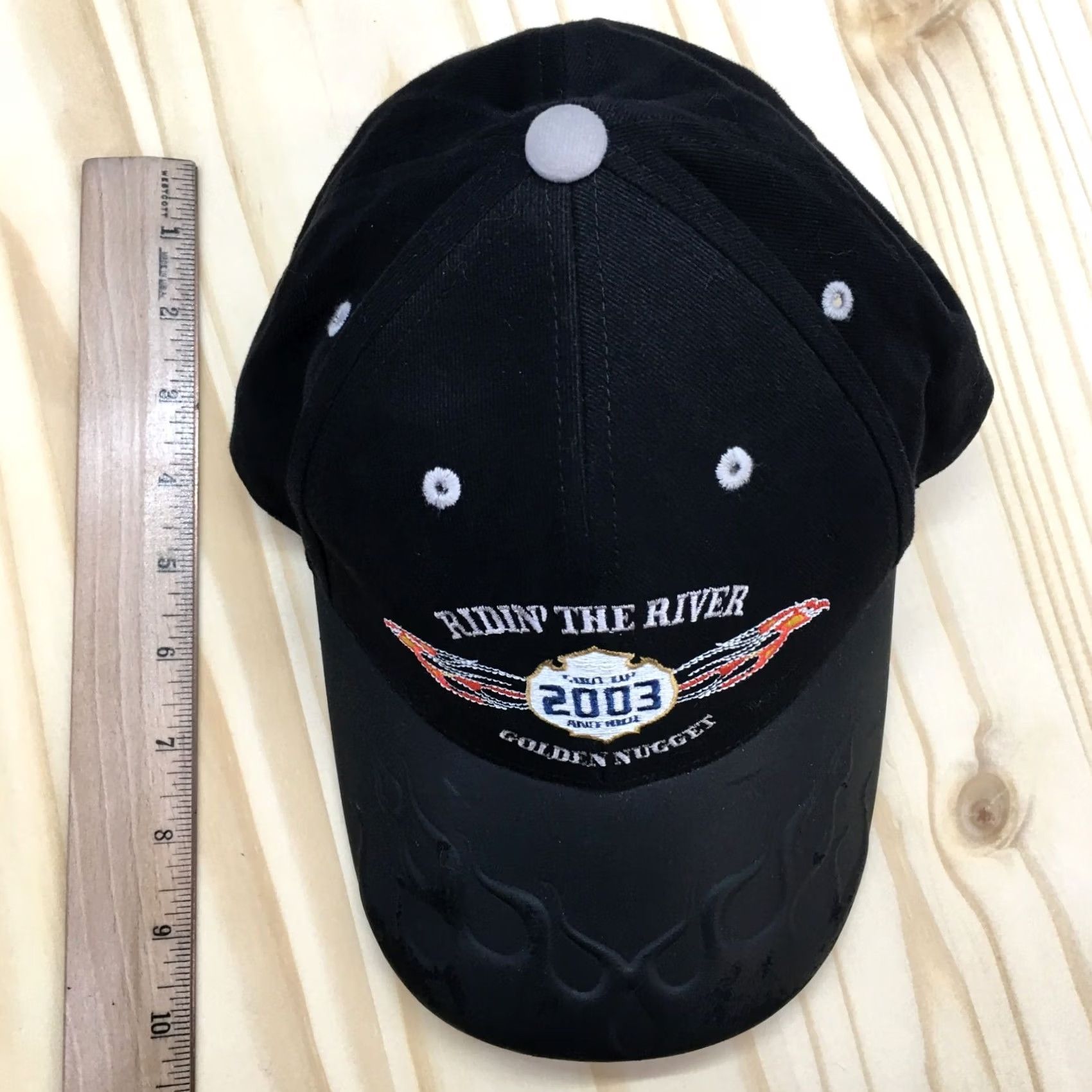 Vintage Ridin The River 2003 Golden Nugget Baseball Cap Hat Mens One Size Black Casual Size ONE SIZE - 3 Thumbnail