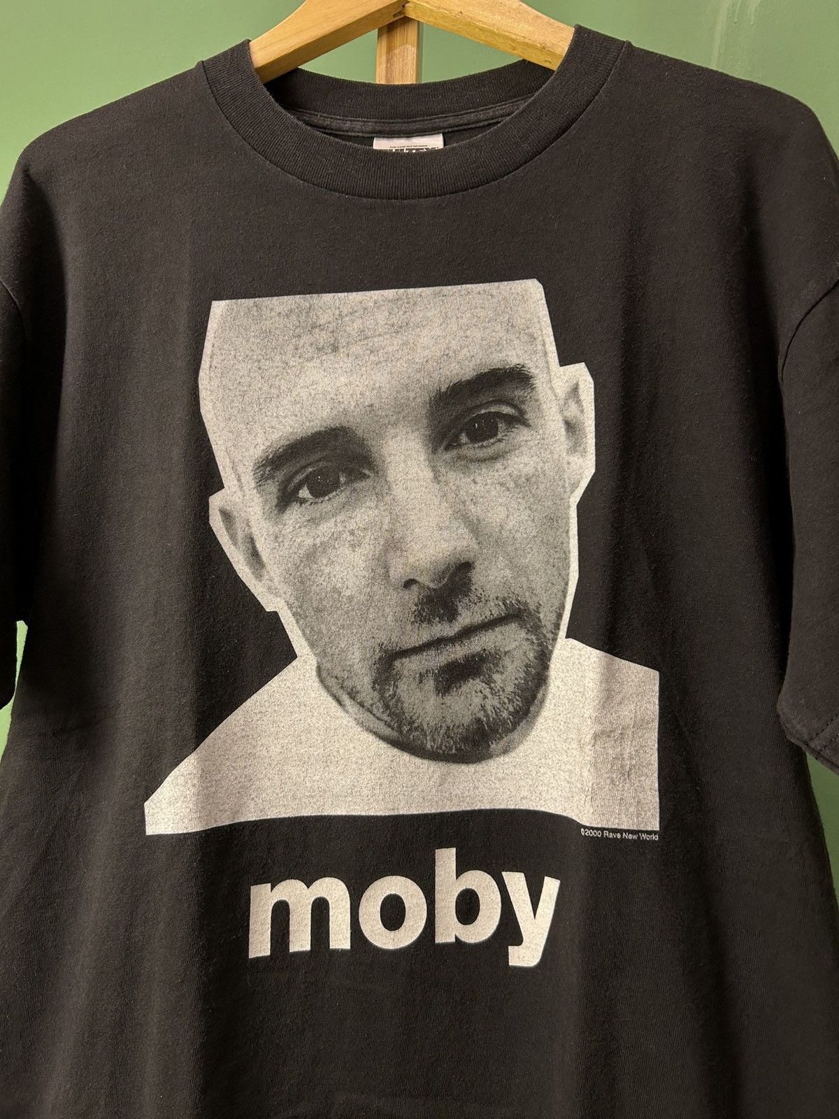 Band Tees Moby Rave New World 2000 DJ Electronic Vintage Tee Size US L / EU 52-54 / 3 - 2 Thumbnail