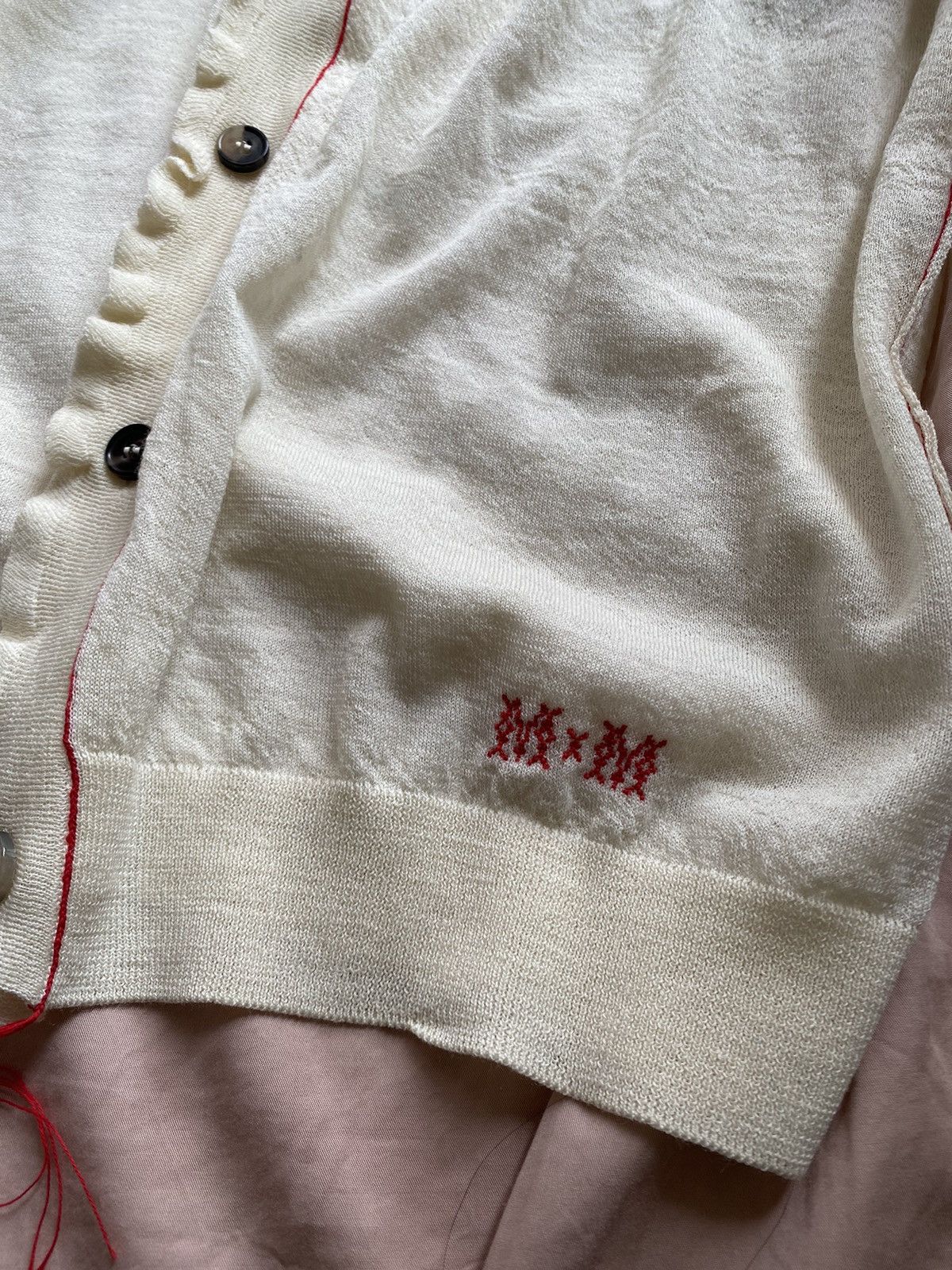 John Galliano × Maison Margiela ［Quiet Luxury] Maison Margiela wool and silk blend cardigan Size XS / US 0-2 / IT 36-38 - 4 Thumbnail