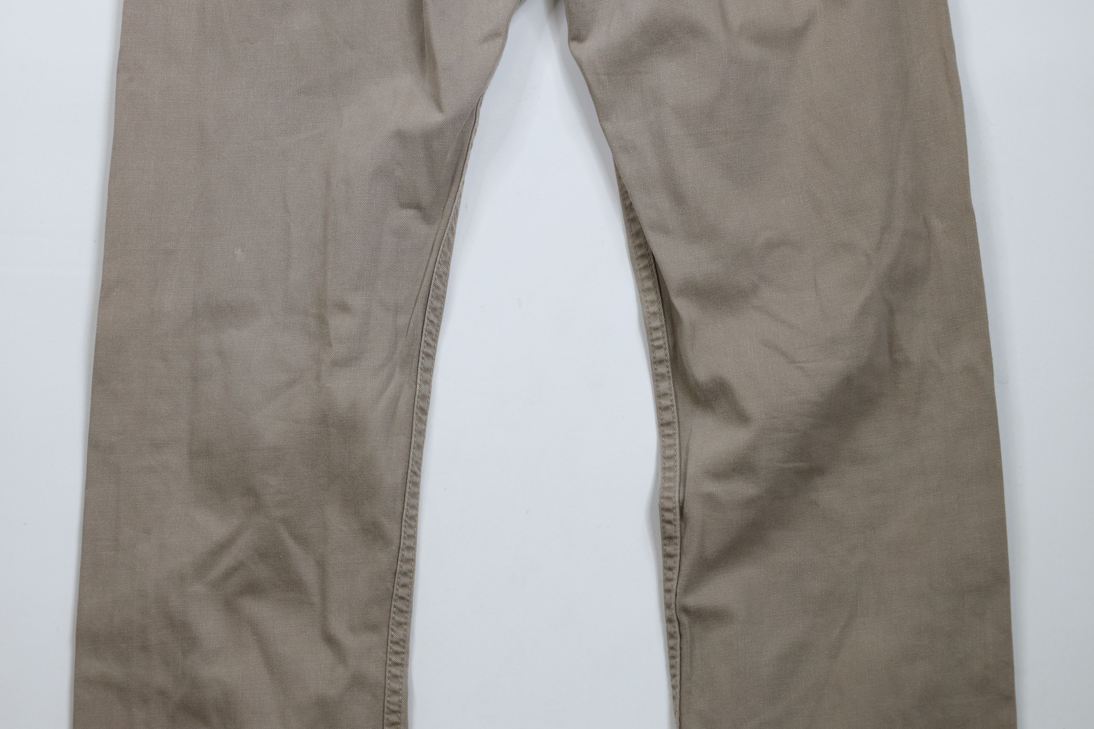 Levi's × Vintage Vintage Y2K Levis 505 Regular Straight Leg Denim Jeans Beige Size US 34 / EU 50 - 11 Thumbnail