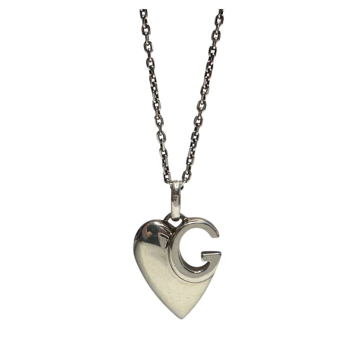 Gucci Gucci G Charlotte Heart in Solid Sterling Silver Size ONE SIZE - 9 Thumbnail