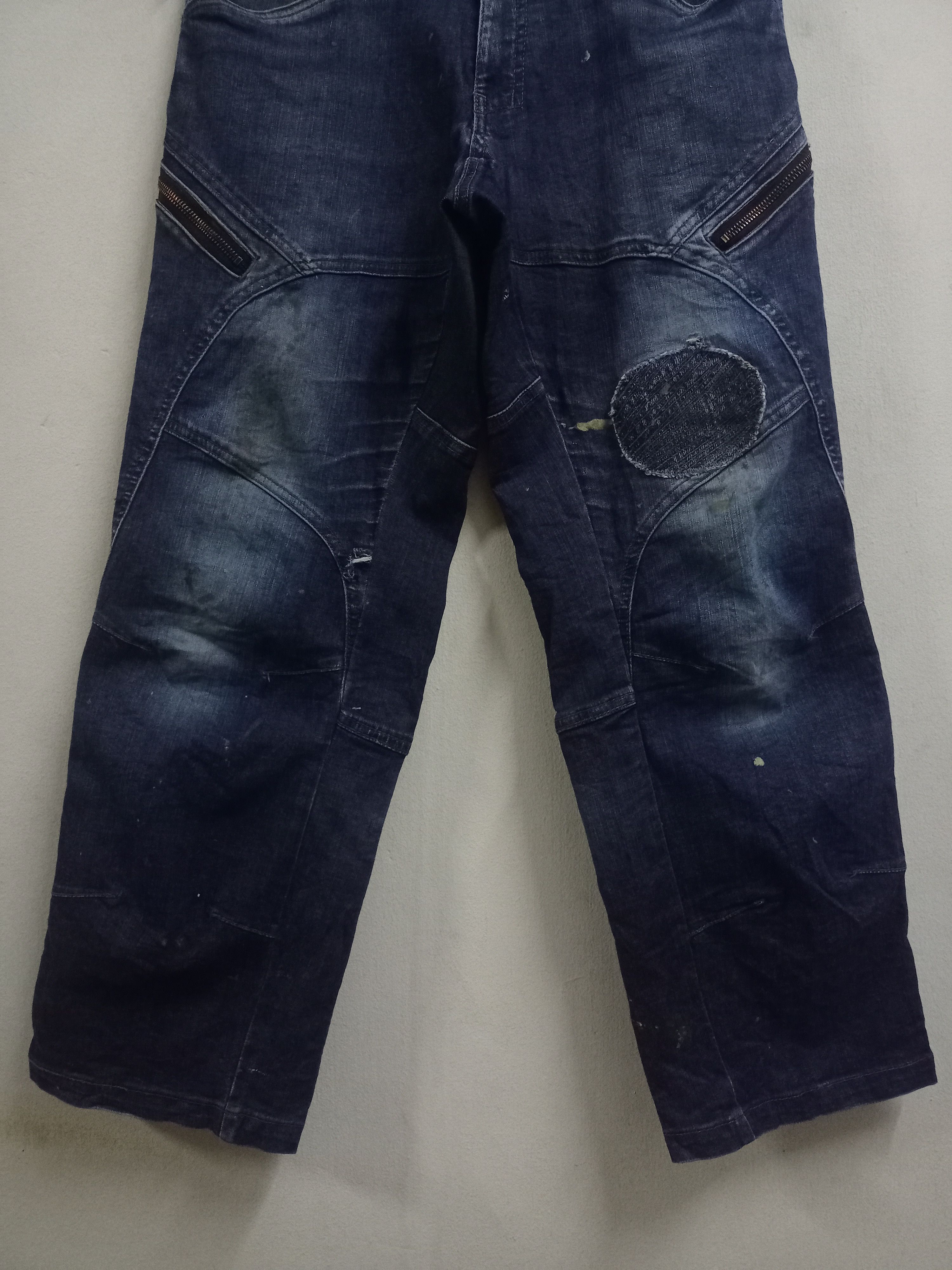Dickies Vintage Dickies Zipper Cargo Patched Loose Denim Pants Size US 31 - 6 Thumbnail