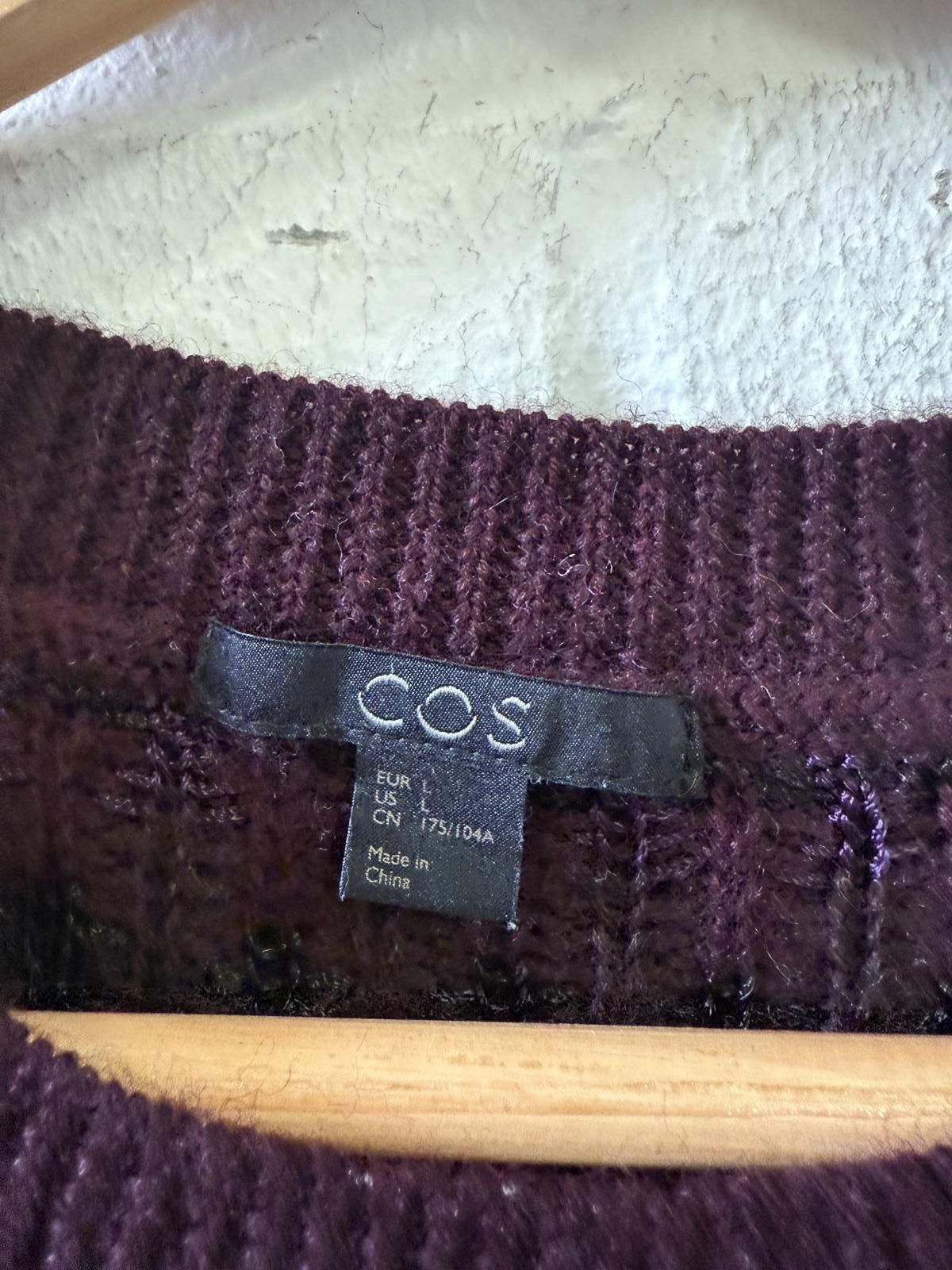Cos COS Textured Short Sleeve Sweater Size L / US 10 / IT 46 - 3 Thumbnail