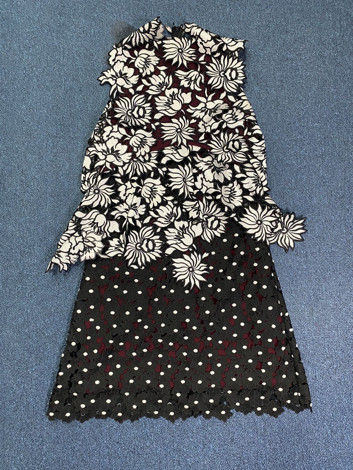 Self-Portrait Self-Portrait Black & White Floral “Millie” Dress Size XS / US 0-2 / IT 36-38 - 2 Thumbnail