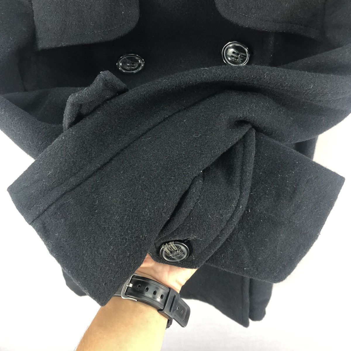 Japanese Brand Royal Party Double Breasted Wool Peacoat Jacket Size S / US 4 / IT 40 - 14 Thumbnail