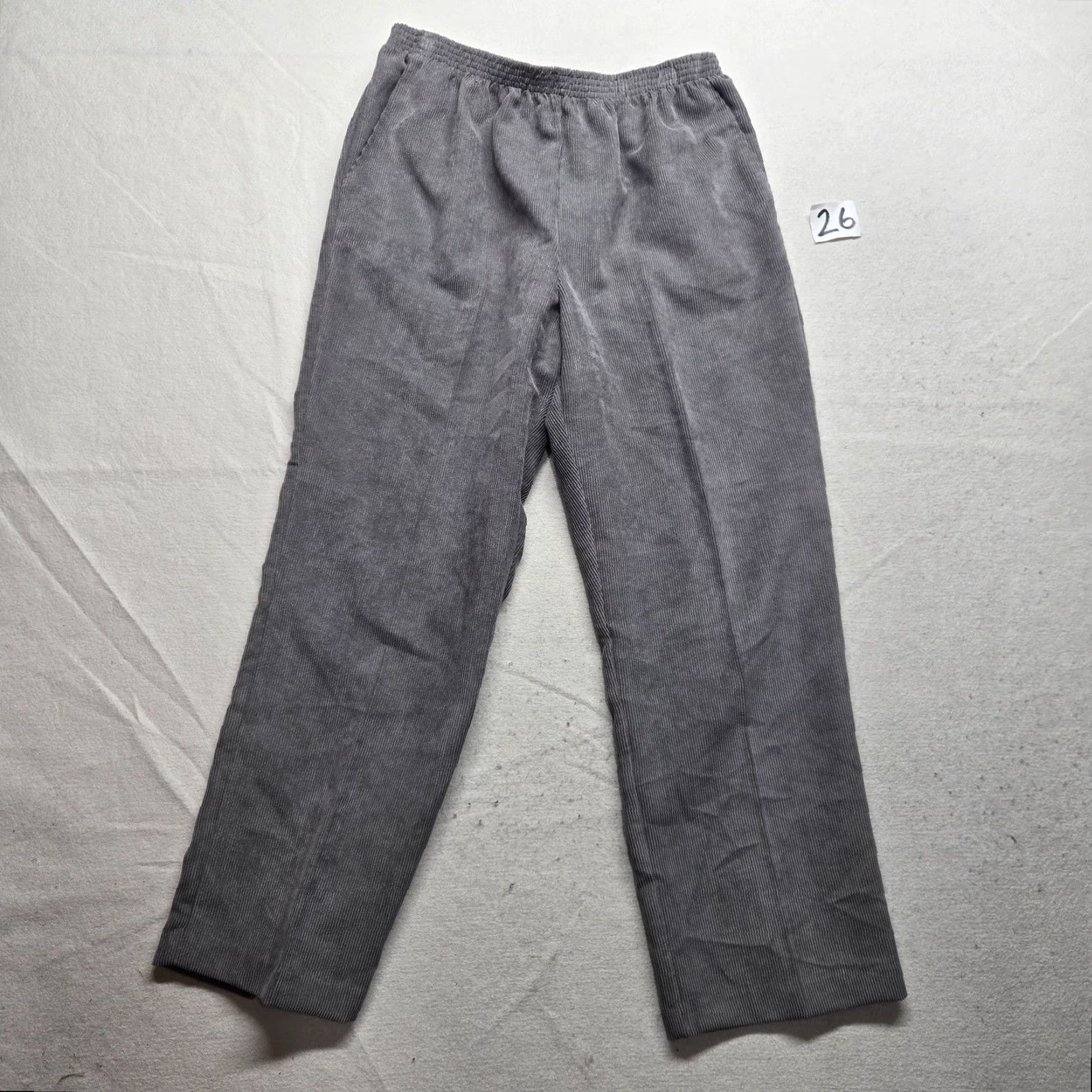 Vintage Alfred Dunner Womens Gray Stretch Waist Straight Leg Pants 12 US Made Career Dress Pants Womens Pants 12 Gray Straight Stretch Vintage No Size 34" / US 12 / IT 48 - 2 Thumbnail