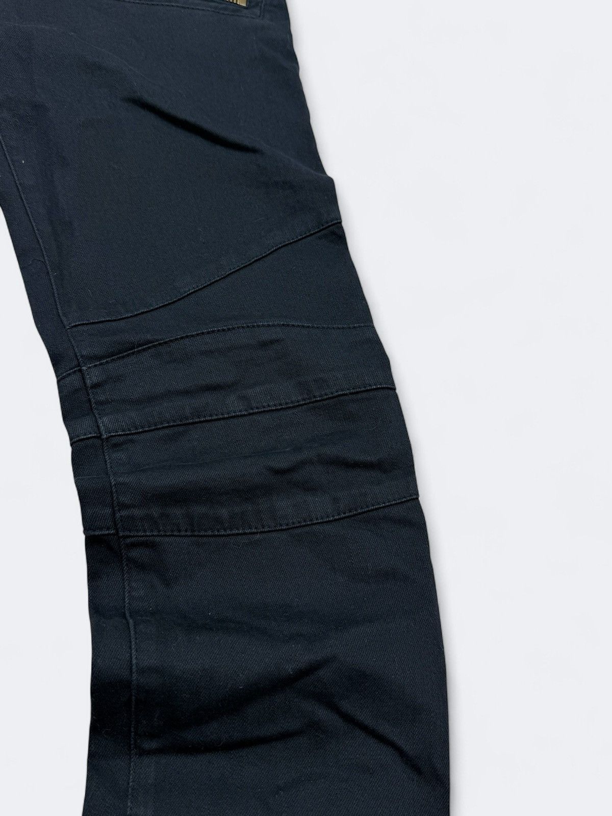Balmain Balmain Navy Biker Jeans Pants Size 26" / US 2 / IT 38 - 6 Thumbnail
