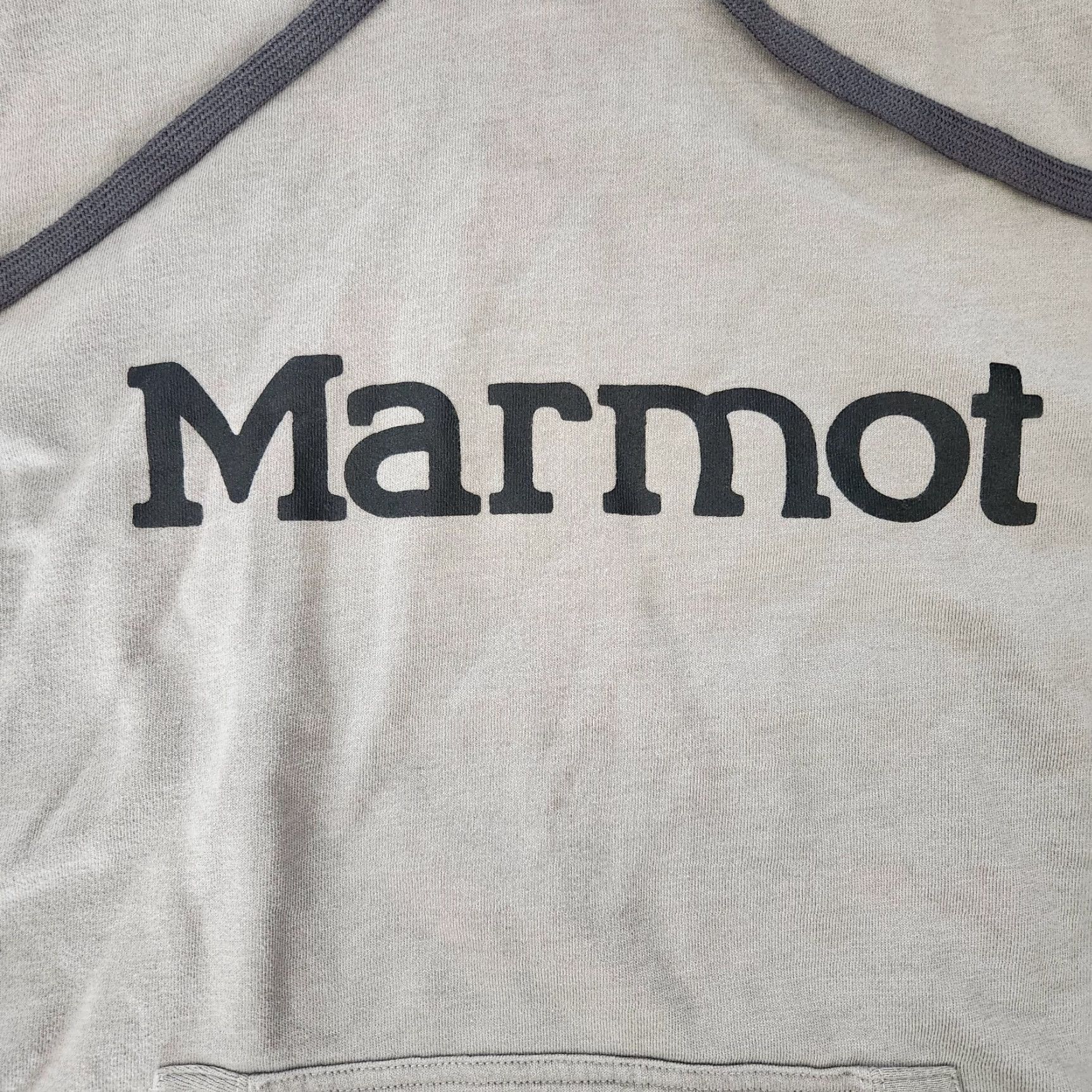 Marmot Marmot Hoodie Mens Large Pull Over Sweatshirt Gray Spellout Logo Outdoor Size US L / EU 52-54 / 3 - 3 Thumbnail