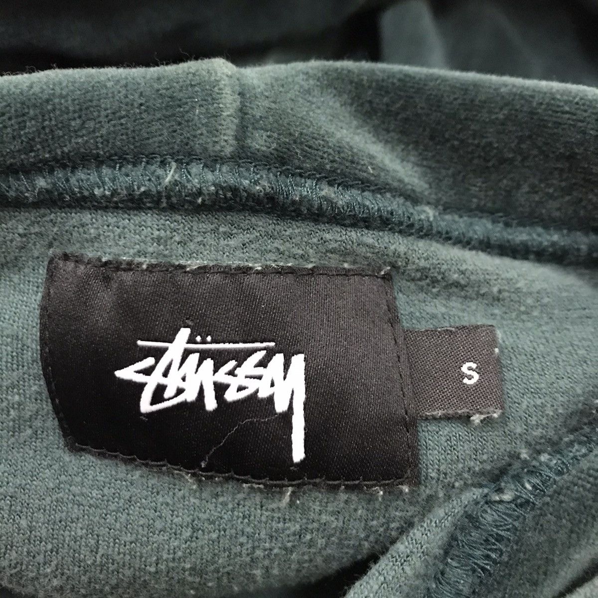 Japanese Brand × Stussy Stussy Center Logo Velvet Sweater Pullover Hoodie Size S / US 4 / IT 40 - 5 Thumbnail