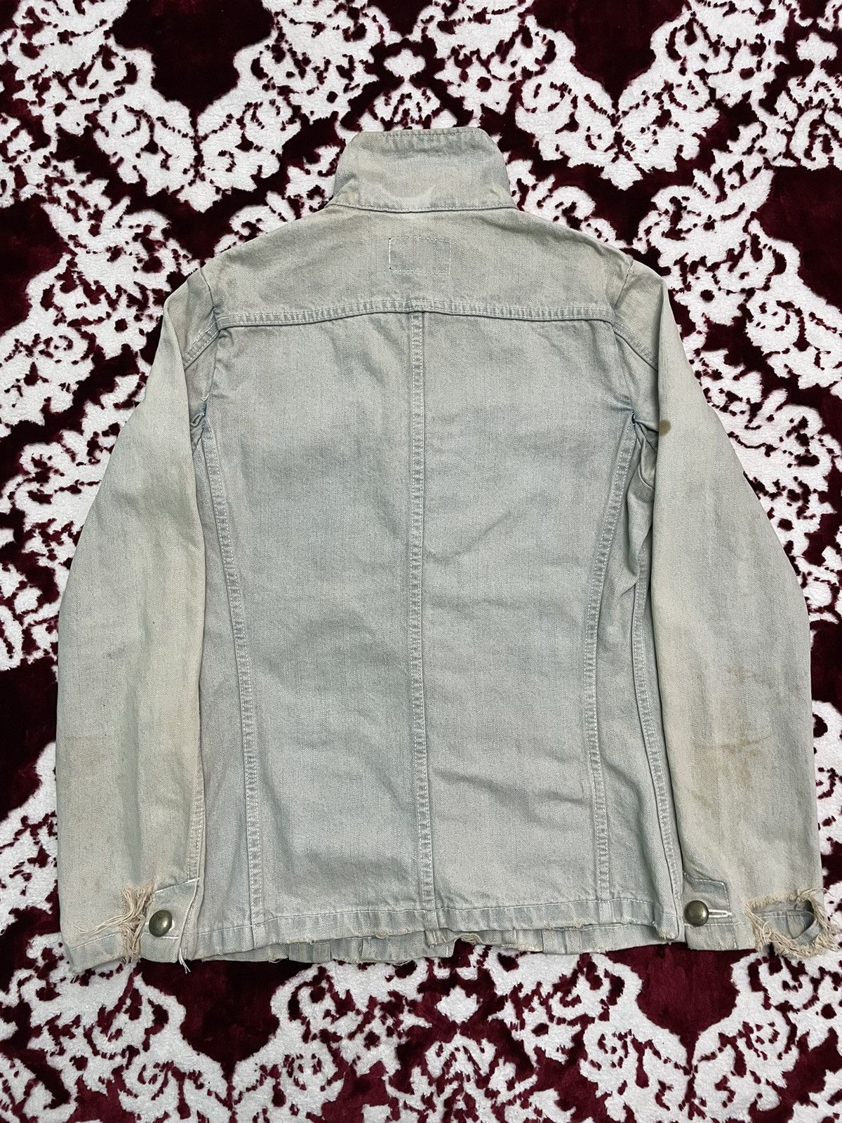 Japanese Brand × PPFM PPFM Denim Jacket Button Up Rare Design Distressed Size US M / EU 48-50 / 2 - 3 Thumbnail