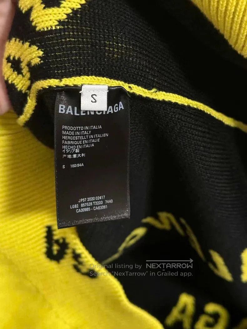 Other Balenciaga Yellow Logo Knit Sweater. Size US S / EU 44-46 / 1 - 3 Thumbnail