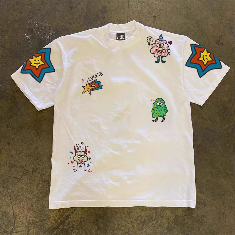 Japanese Brand White Loose Short Sleeve T-Shirt Size US L / EU 52-54 / 3 - 1 Thumbnail