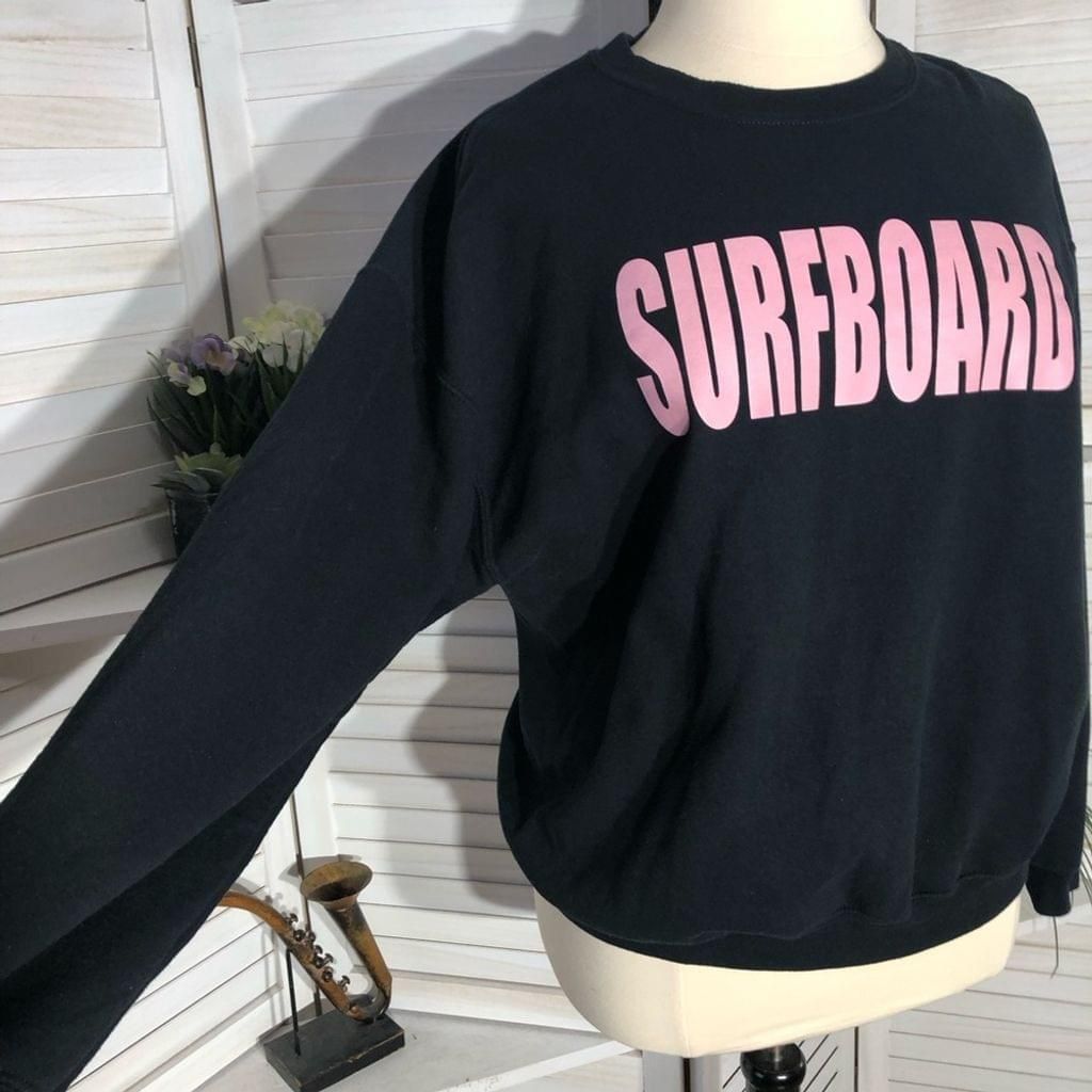 Gildan Gildan Surfboard pink black cotton sweatshirt sz XL Size XL / US 12-14 / IT 48-50 - 3 Thumbnail
