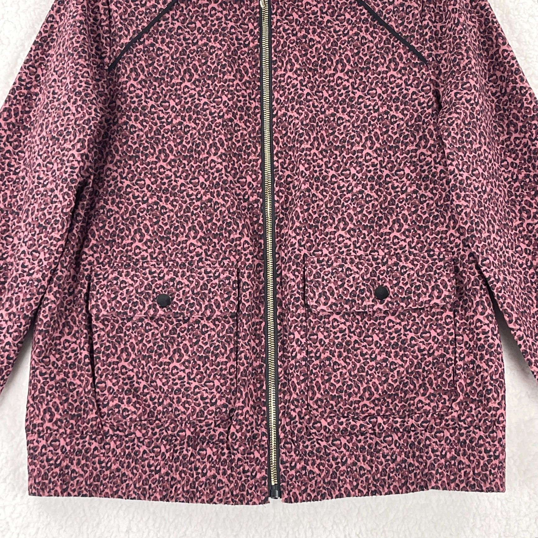 Vintage Chico's Zenergy Jacket Womens Full Zip Purple Cheetah Print Size 4 Regular All Seasons Pockets Vintage No Size S / US 4 / IT 40 - 5 Thumbnail