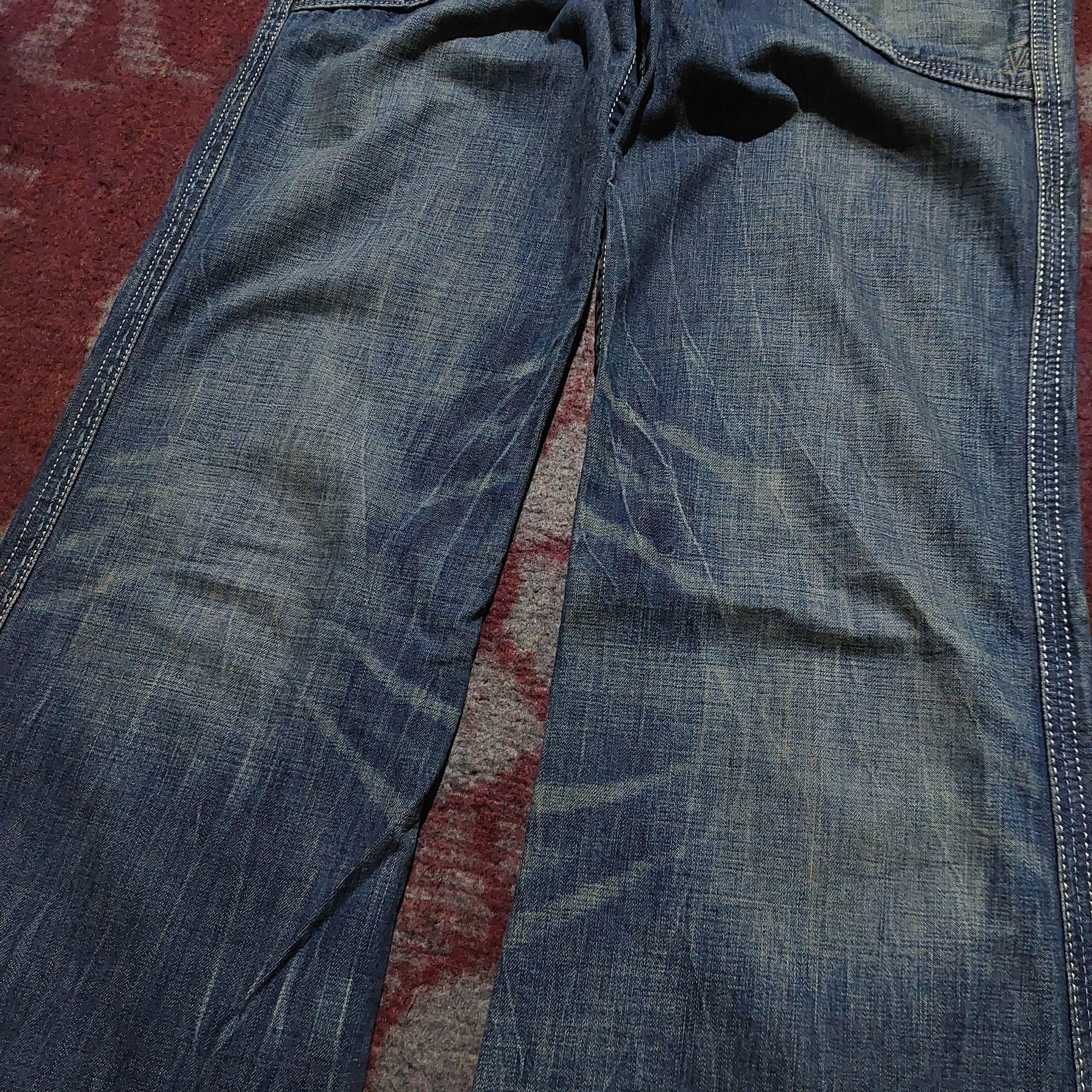 GOA Brapper japanese faded wash blue jeans super flared Size US 27 - 6 Thumbnail