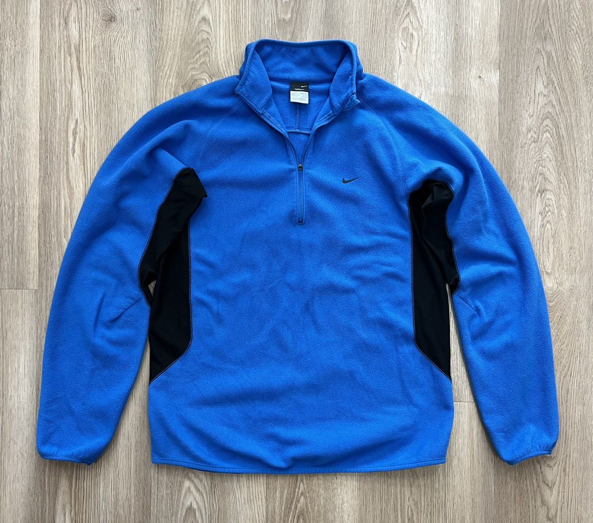 Nike × Vintage Vintage Nike Therma - Fit 1/3 Zip Fleece Pullover Size US L / EU 52-54 / 3 - 1 Thumbnail