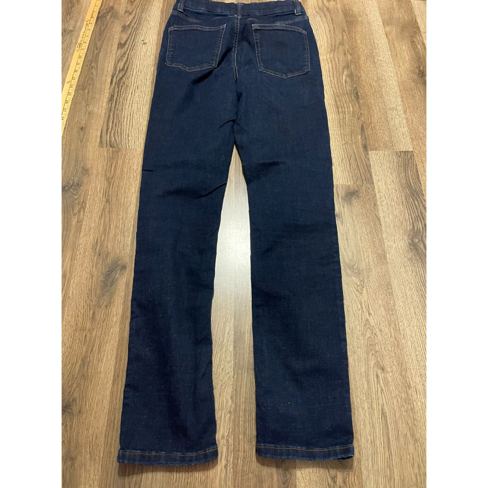 Denim & Co. Denim & Co. Jeans Women 8 Tall Blue Denim Straight Leg Pockets 8T Ladies Jeans Size 30" / US 8 / IT 44 - 2 Thumbnail